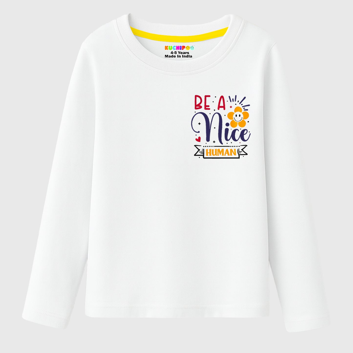 KUCHIPOO Girls Full Sleeves T-Shirts