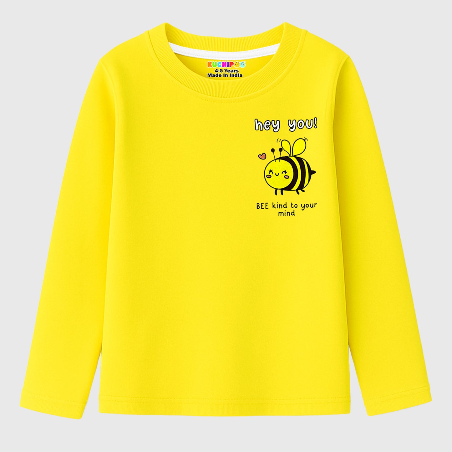 KUCHIPOO Girls Full Sleeves T-Shirts