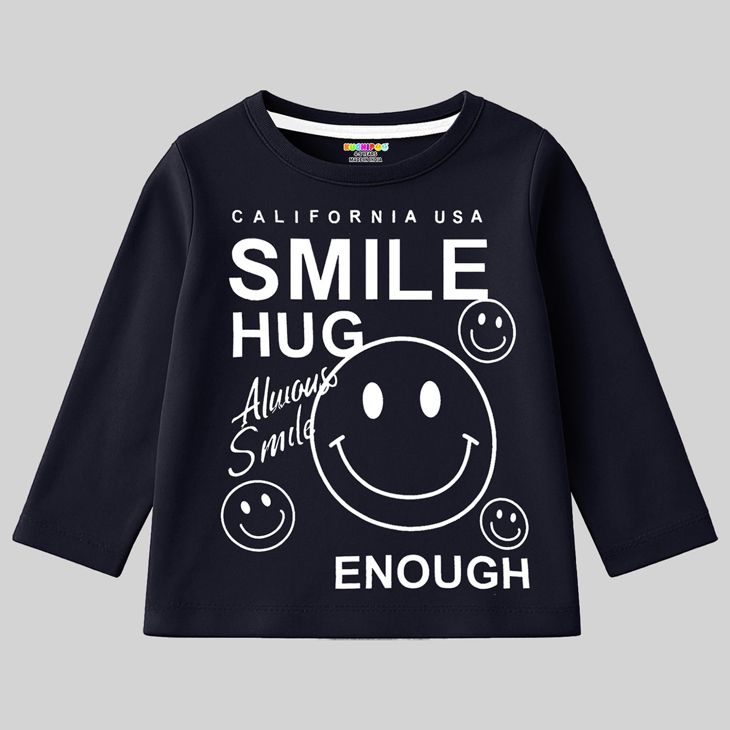 KUCHIPOO Girls Full Sleeves T-Shirts