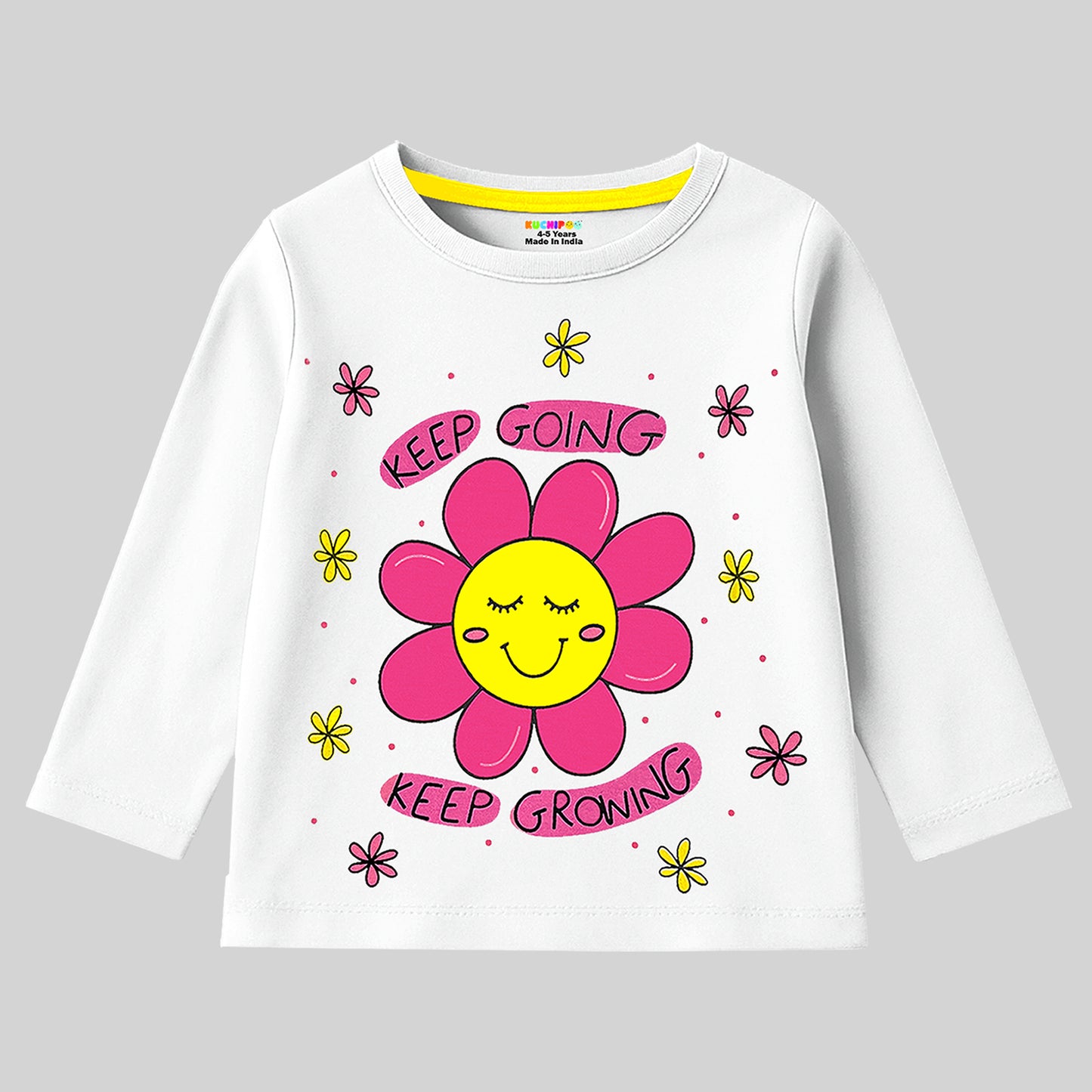 KUCHIPOO Girls Full Sleeves T-Shirts