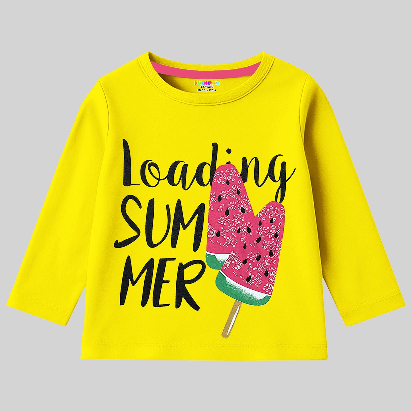 KUCHIPOO Girls Full Sleeves T-Shirts