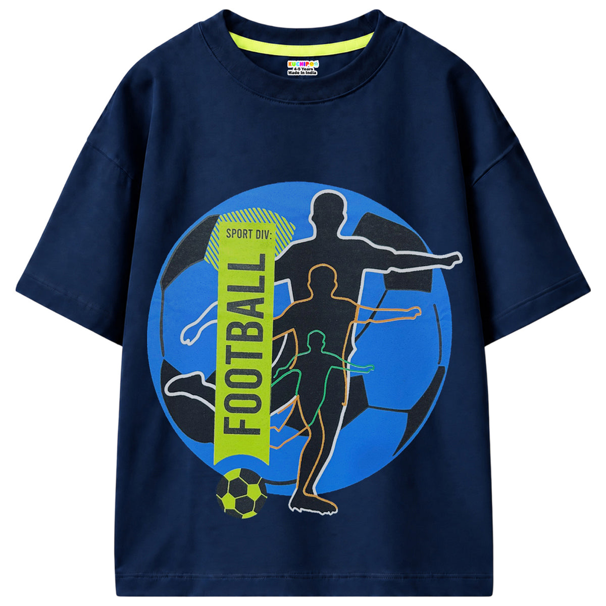 KUCHIPOO Boys Half Sleeves T-Shirts