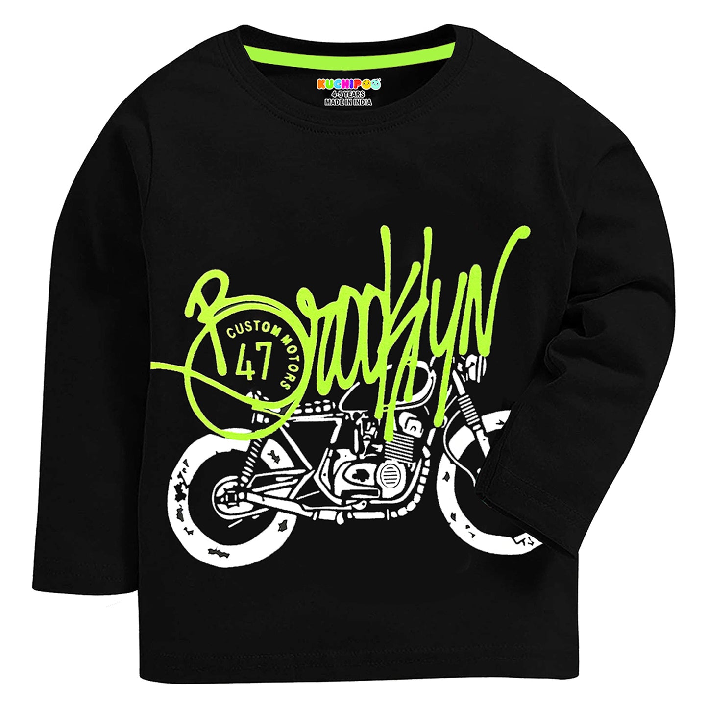 KUCHIPOO Boys Full Sleeves T-Shirts