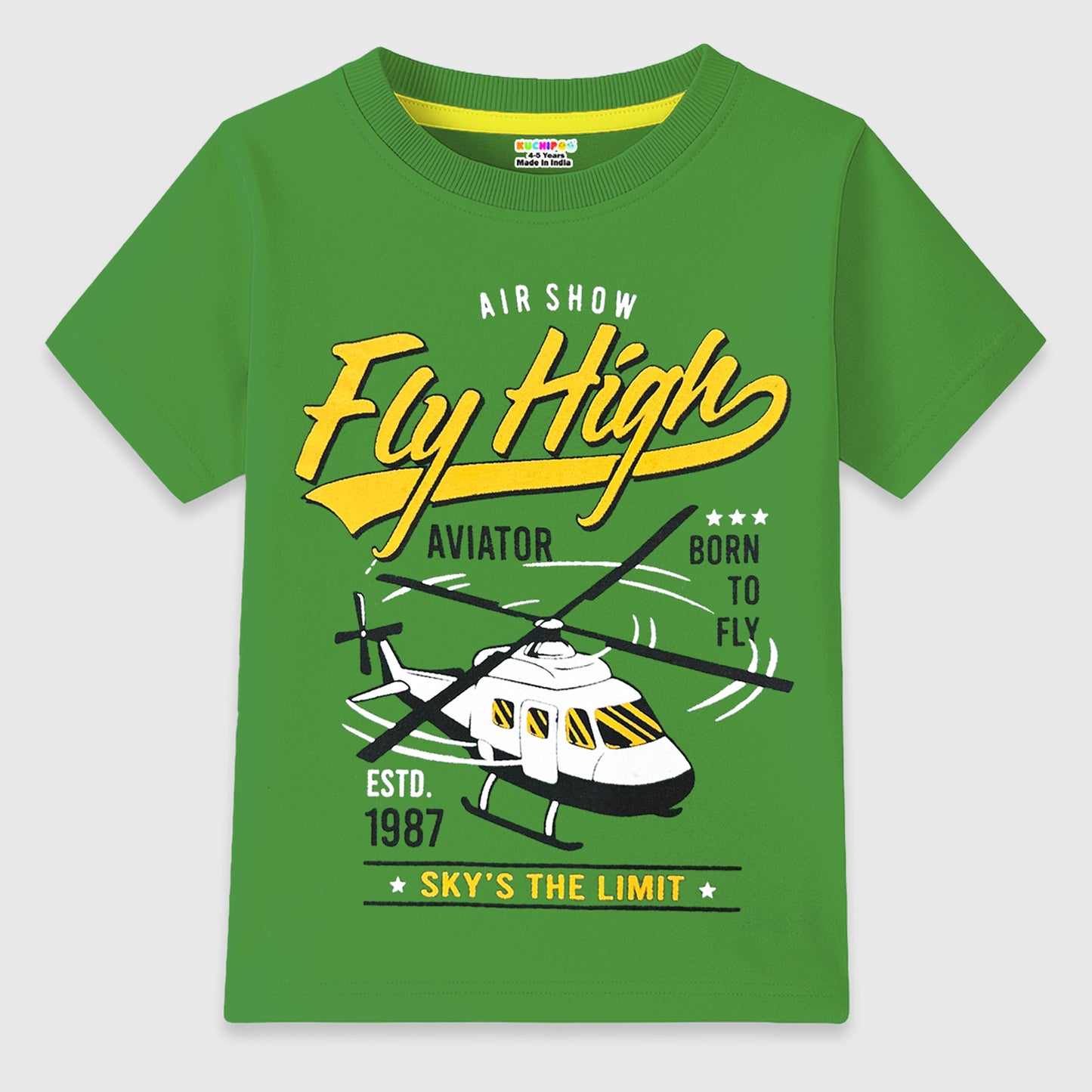 KUCHIPOO Boys Half Sleeves T-Shirts