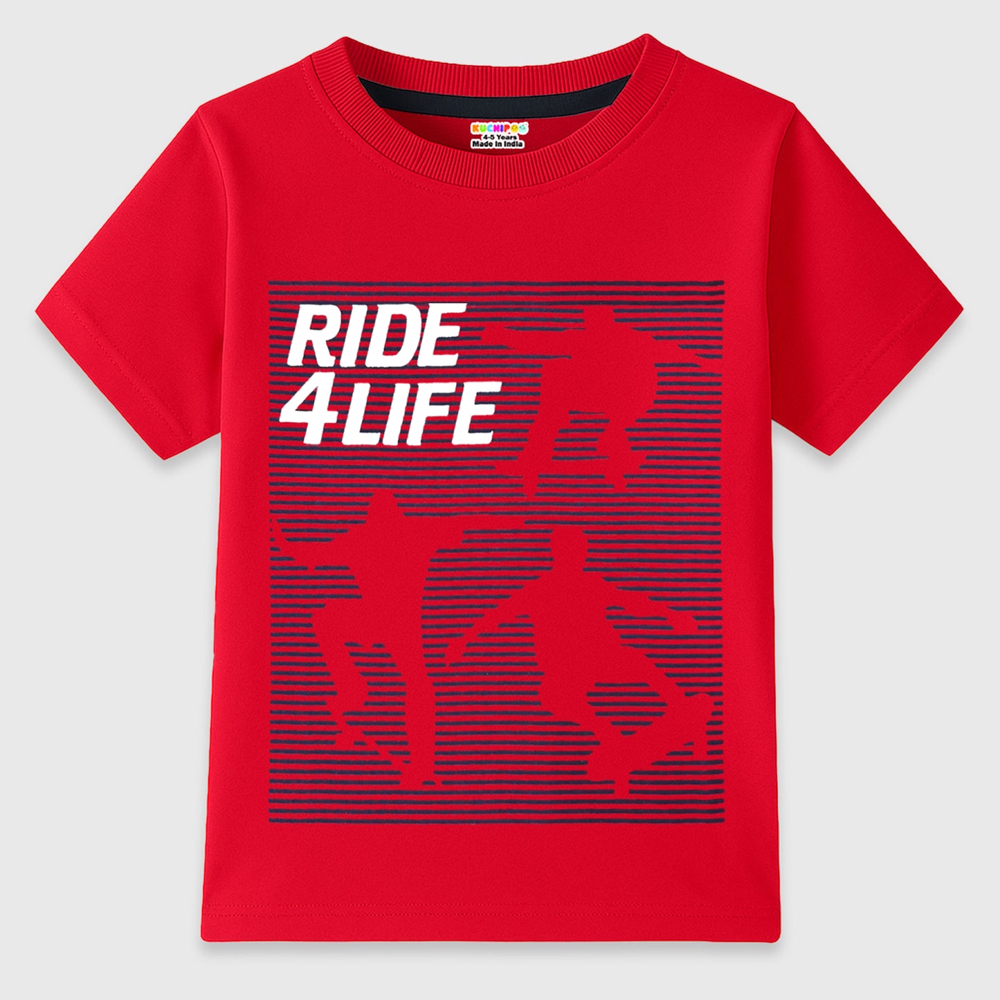 KUCHIPOO Boys Half Sleeves T-Shirts