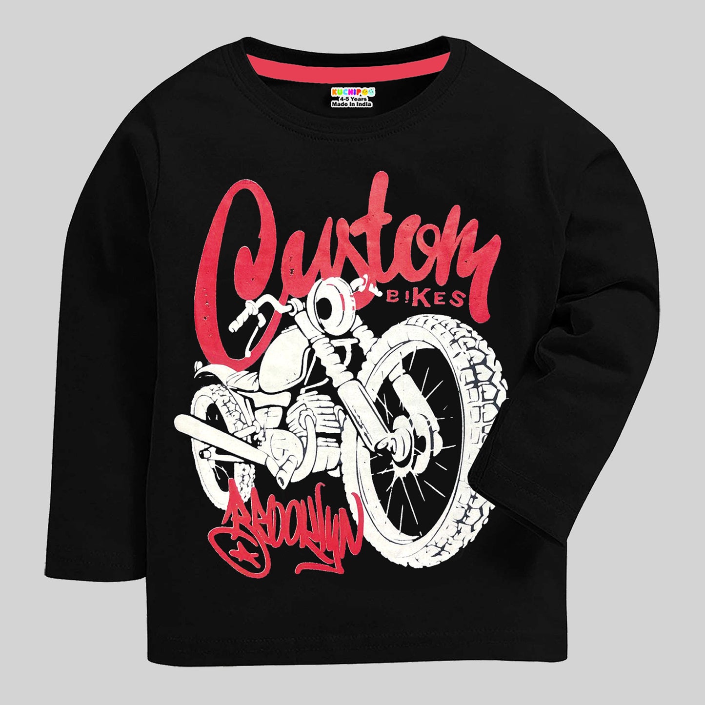 KUCHIPOO Boys Full Sleeves T-Shirts