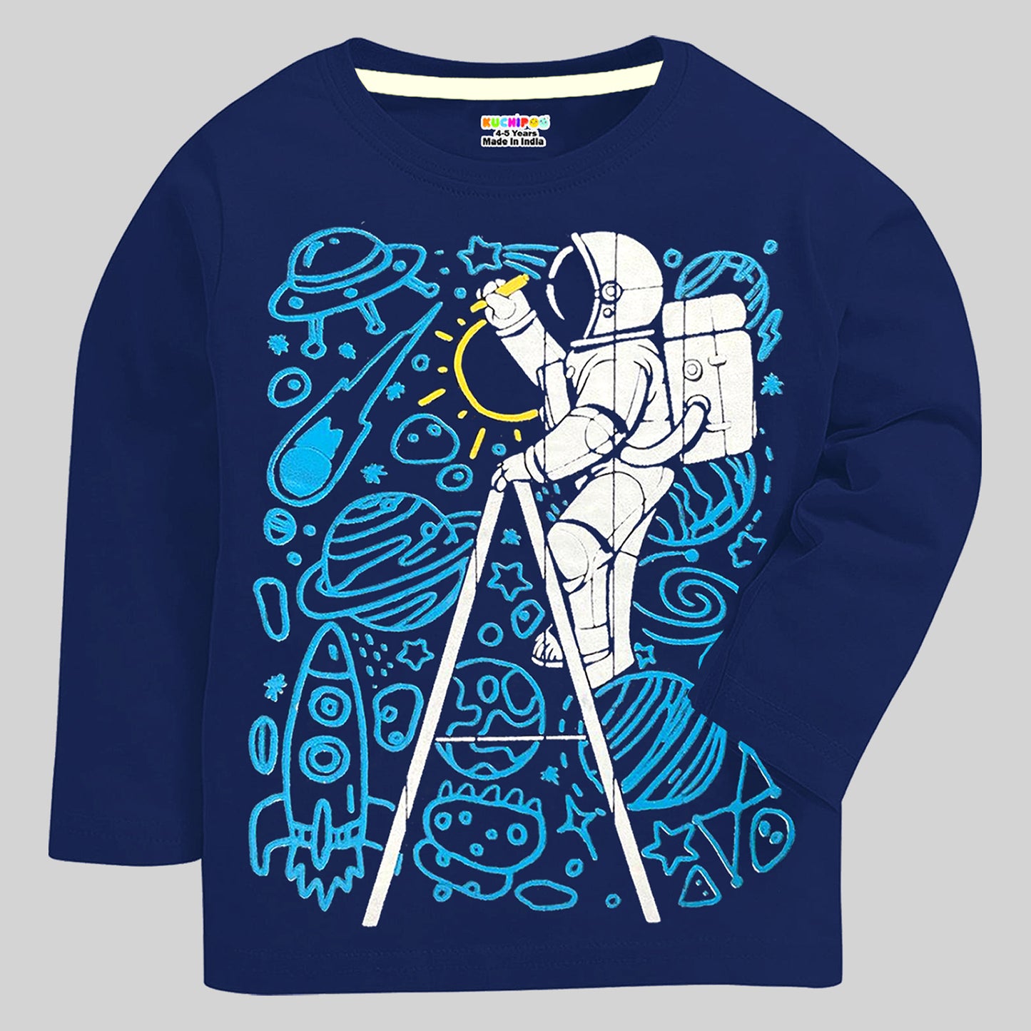 KUCHIPOO Boys Full Sleeves T-Shirts