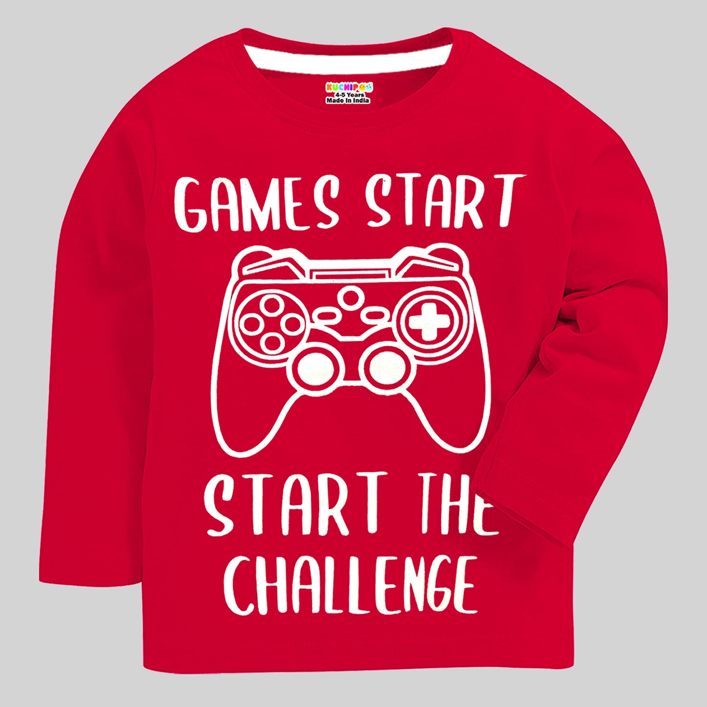 KUCHIPOO Boys Full Sleeves T-Shirts