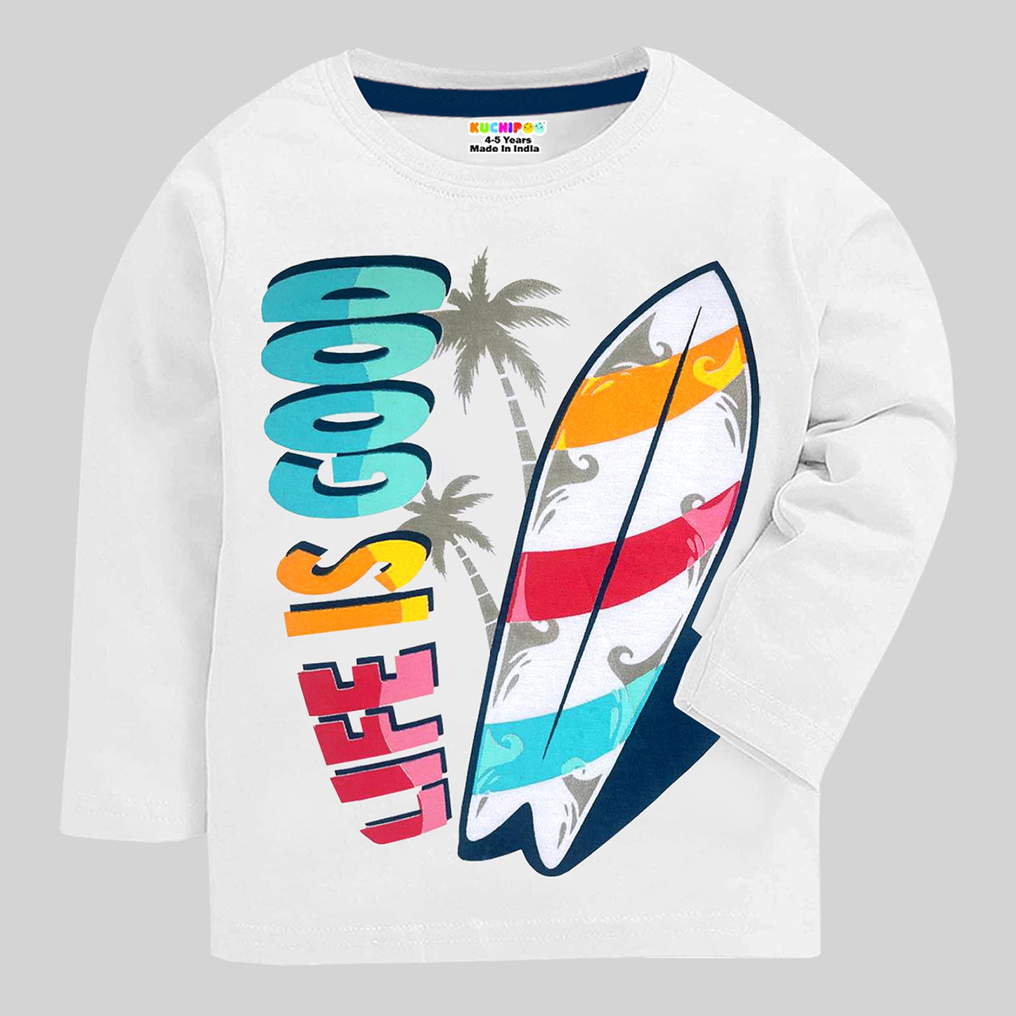 KUCHIPOO Boys Full Sleeves T-Shirts