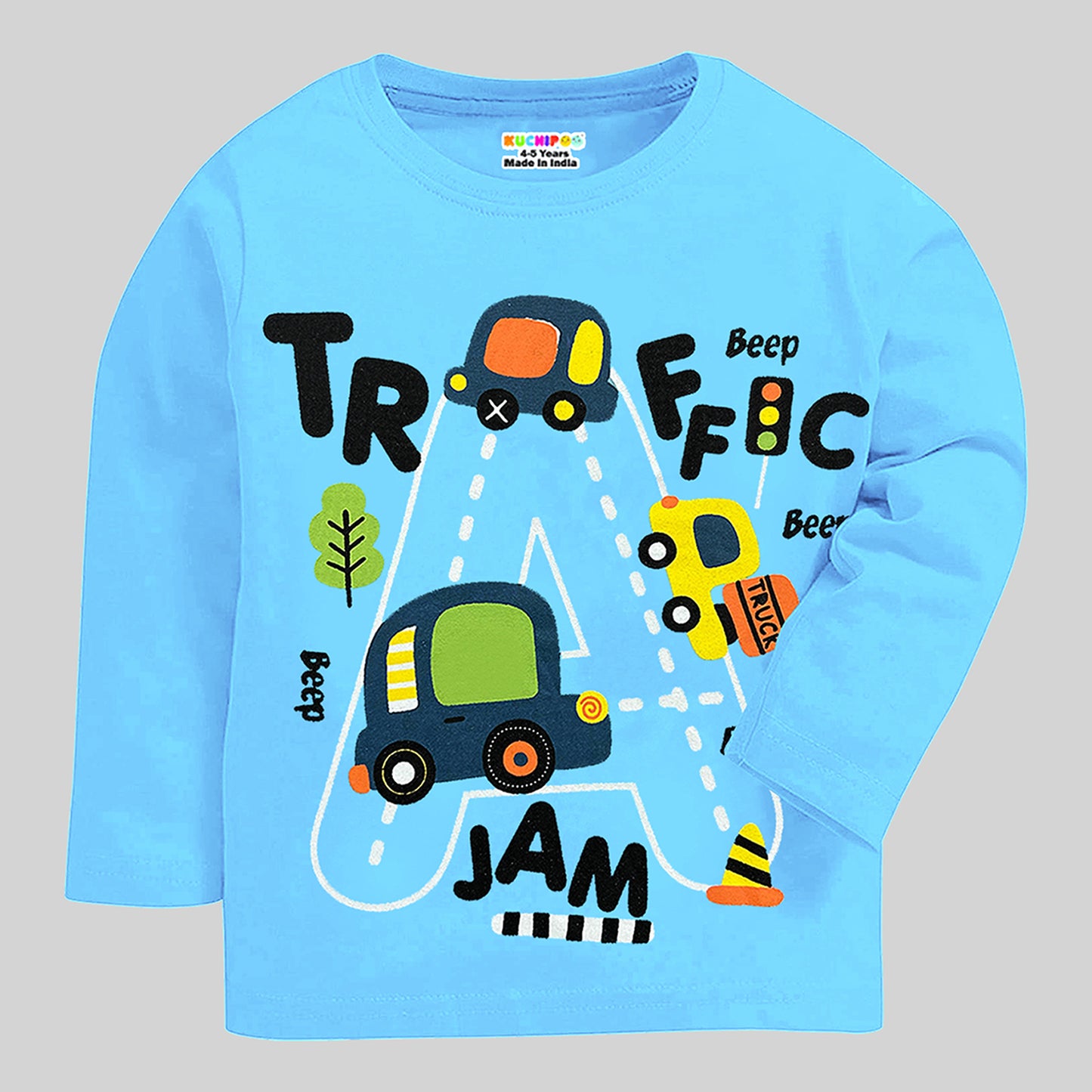 KUCHIPOO Boys Full Sleeves T-Shirts