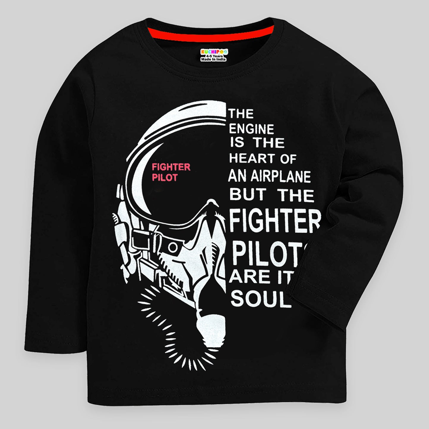 KUCHIPOO Boys Full Sleeves T-Shirts