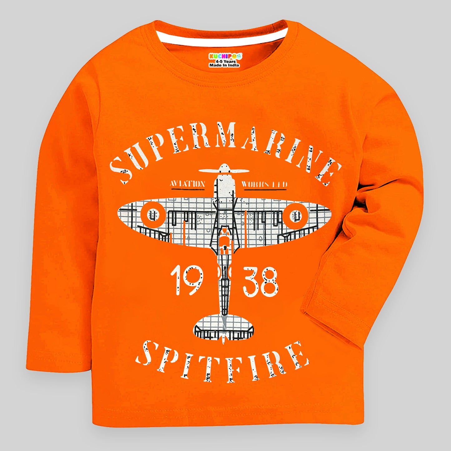 KUCHIPOO Boys Full Sleeves T-Shirts