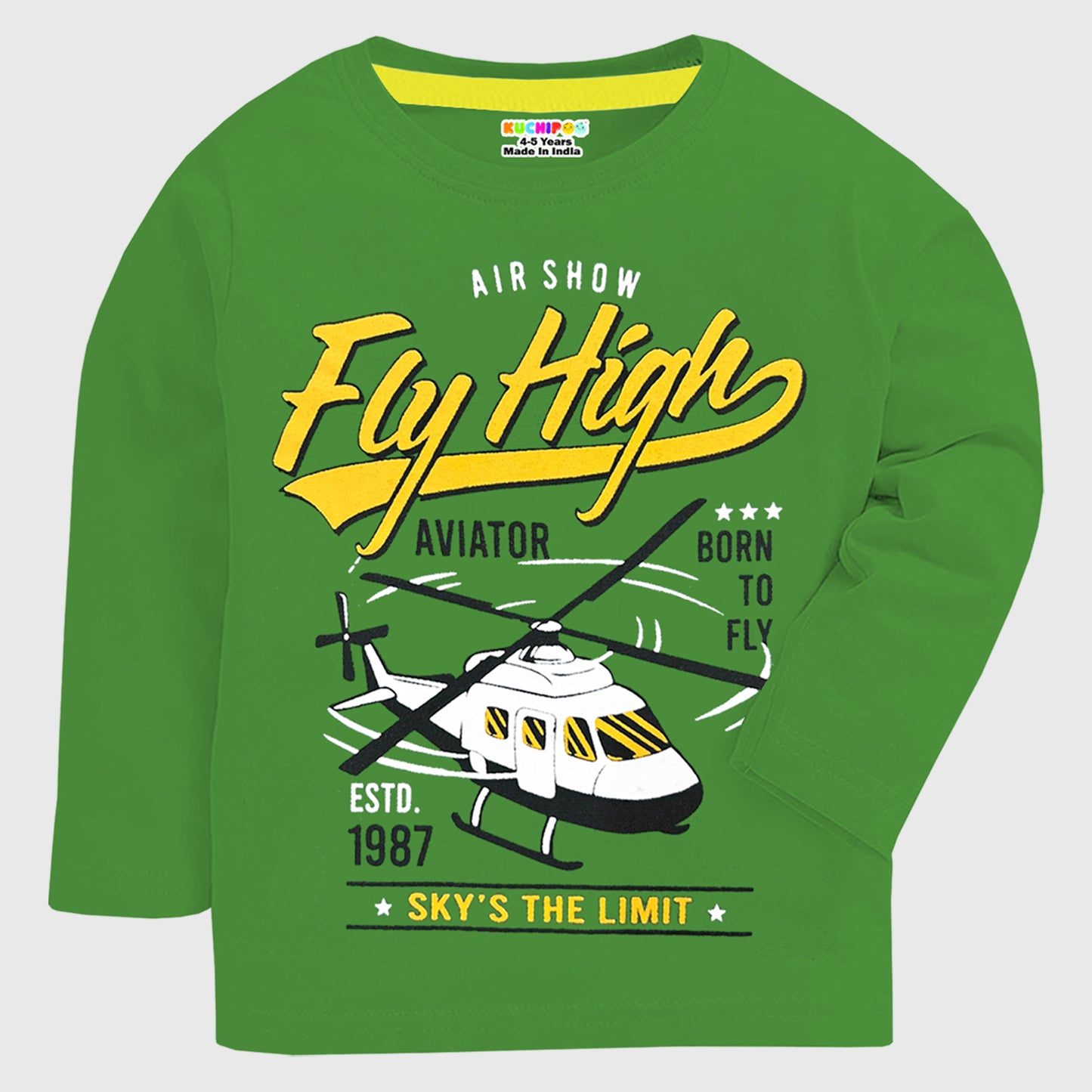 KUCHIPOO Boys Full Sleeves T-Shirts