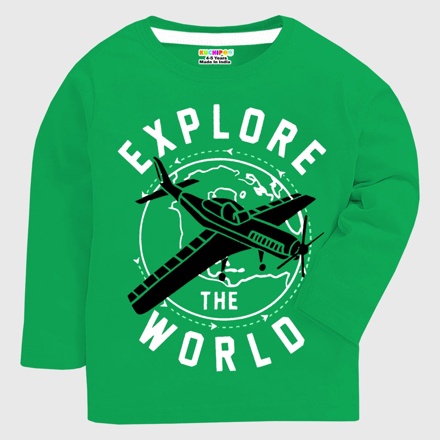 KUCHIPOO Boys Full Sleeves T-Shirts