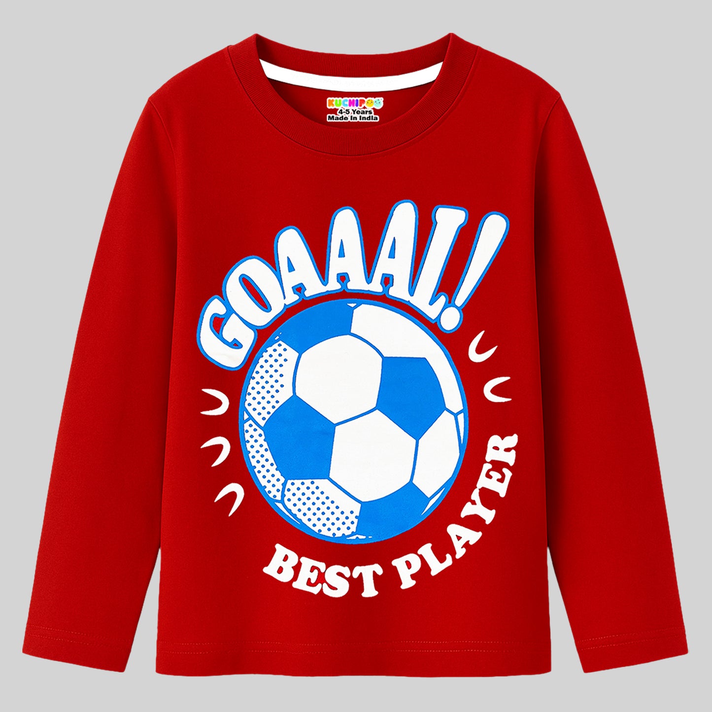 KUCHIPOO Boys Full Sleeves T-Shirts