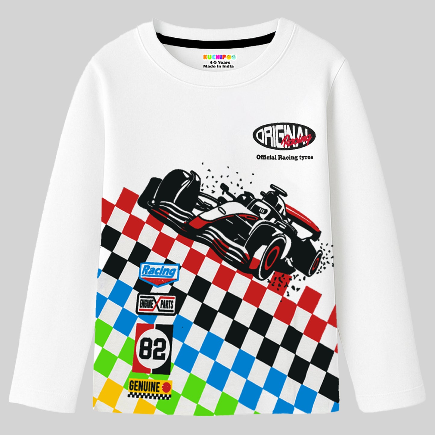 KUCHIPOO Boys Full Sleeves T-Shirts