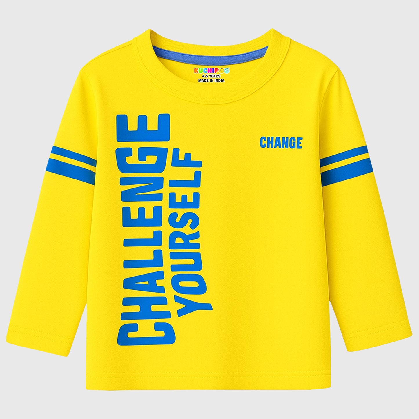 Kuchipoo Boys Full Sleeves Cotton T-Shirt - Pack of 4