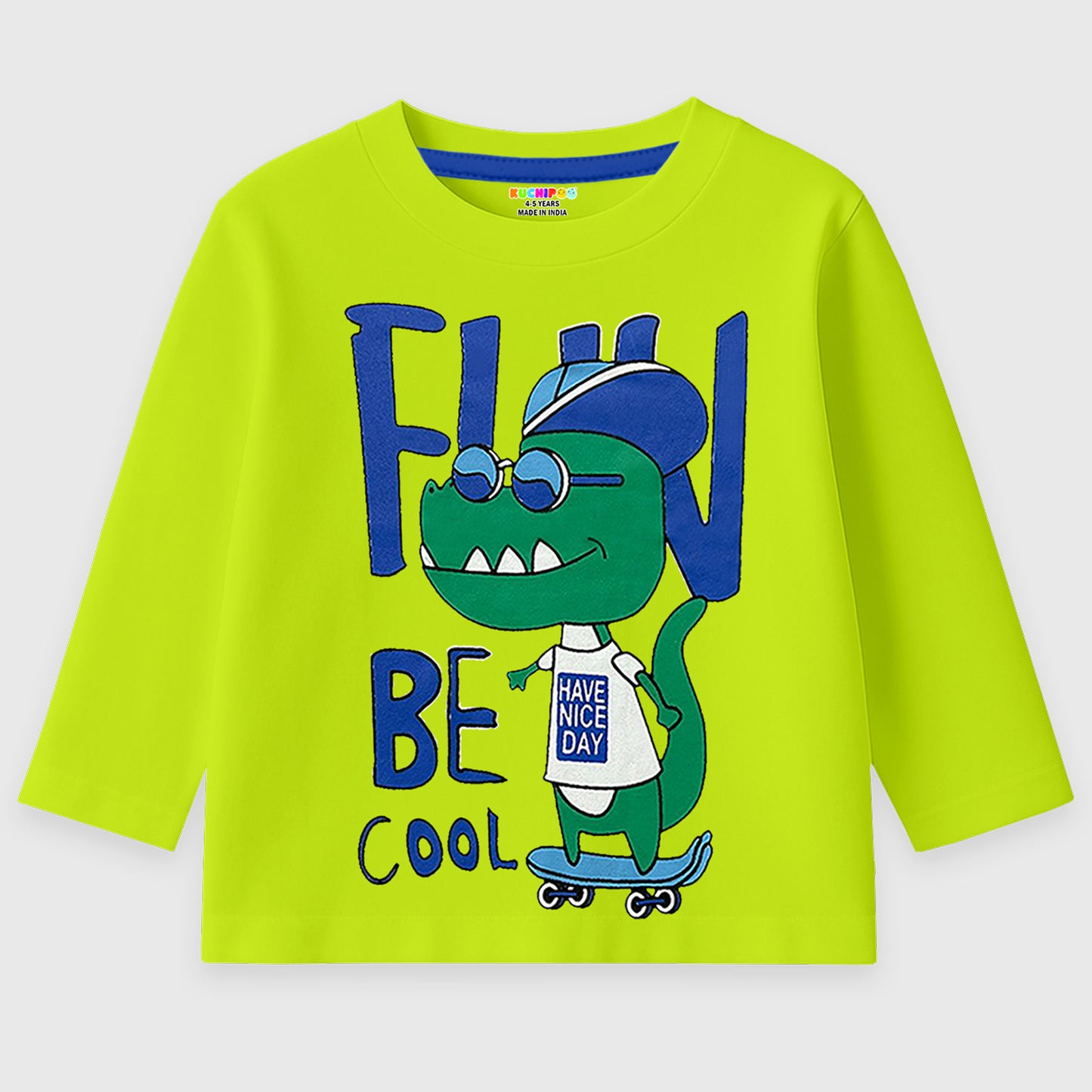 KUCHIPOO Boys Full Sleeves T-Shirts