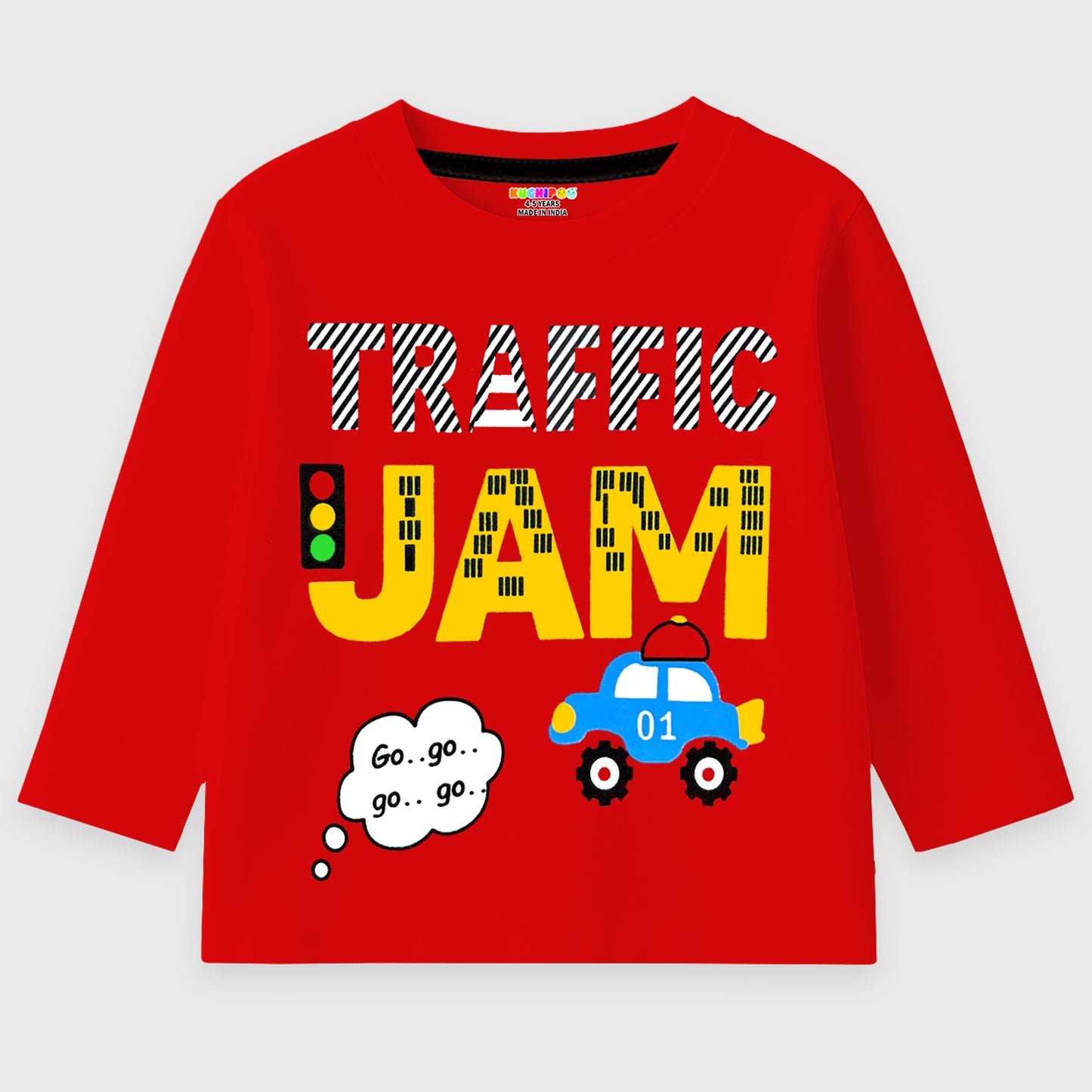 KUCHIPOO Boys Full Sleeves T-Shirts