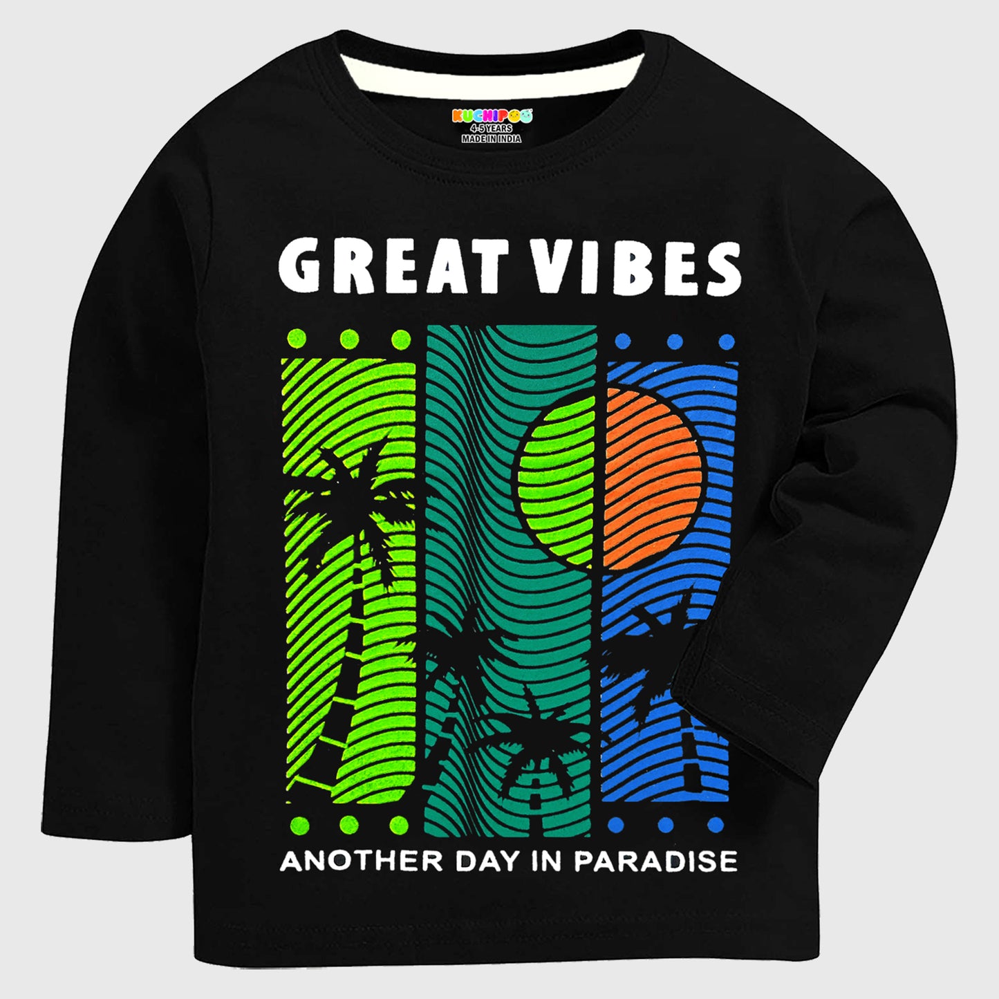 Kuchipoo Boys Full Sleeves Cotton T-Shirt