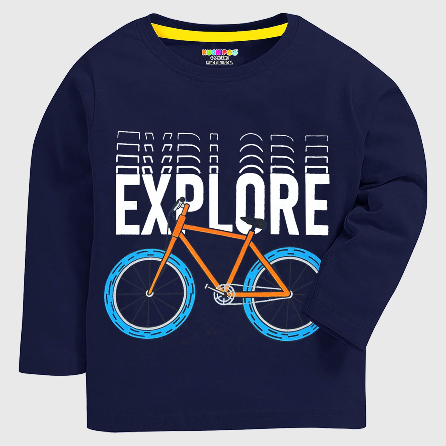 Kuchipoo Boys Full Sleeves Cotton T-Shirt