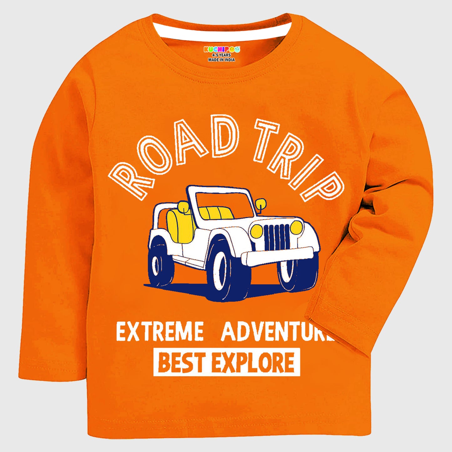 Kuchipoo Boys Full Sleeves Cotton T-Shirt