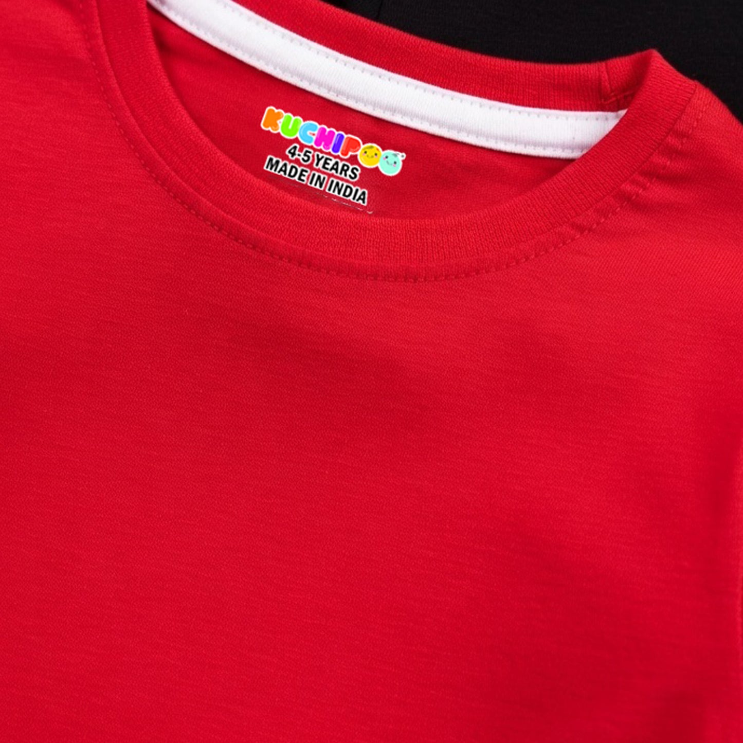 Kuchipoo Boys Full Sleeves 100% Cotton Cotton T-Shirt - Pack of 4