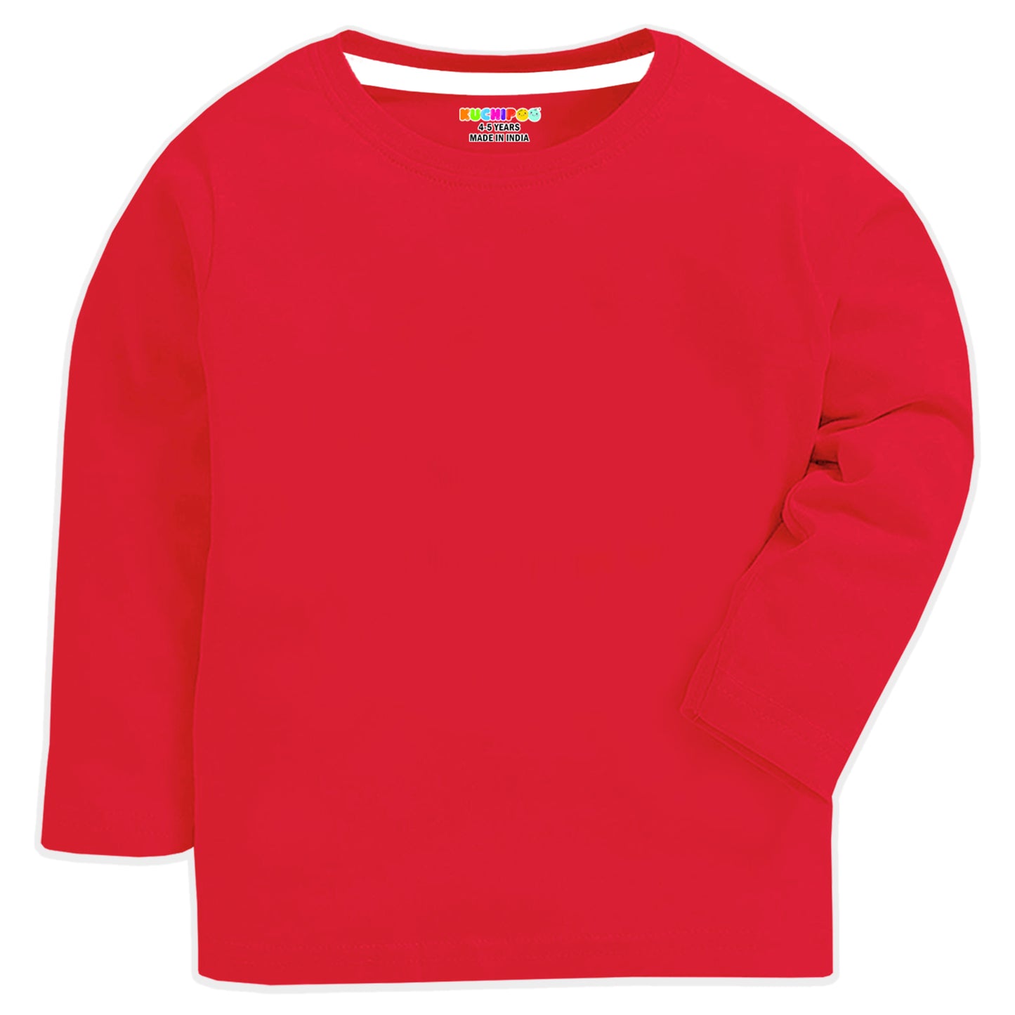 Kuchipoo Boys Full Sleeves 100% Cotton Cotton T-Shirt - Pack of 4