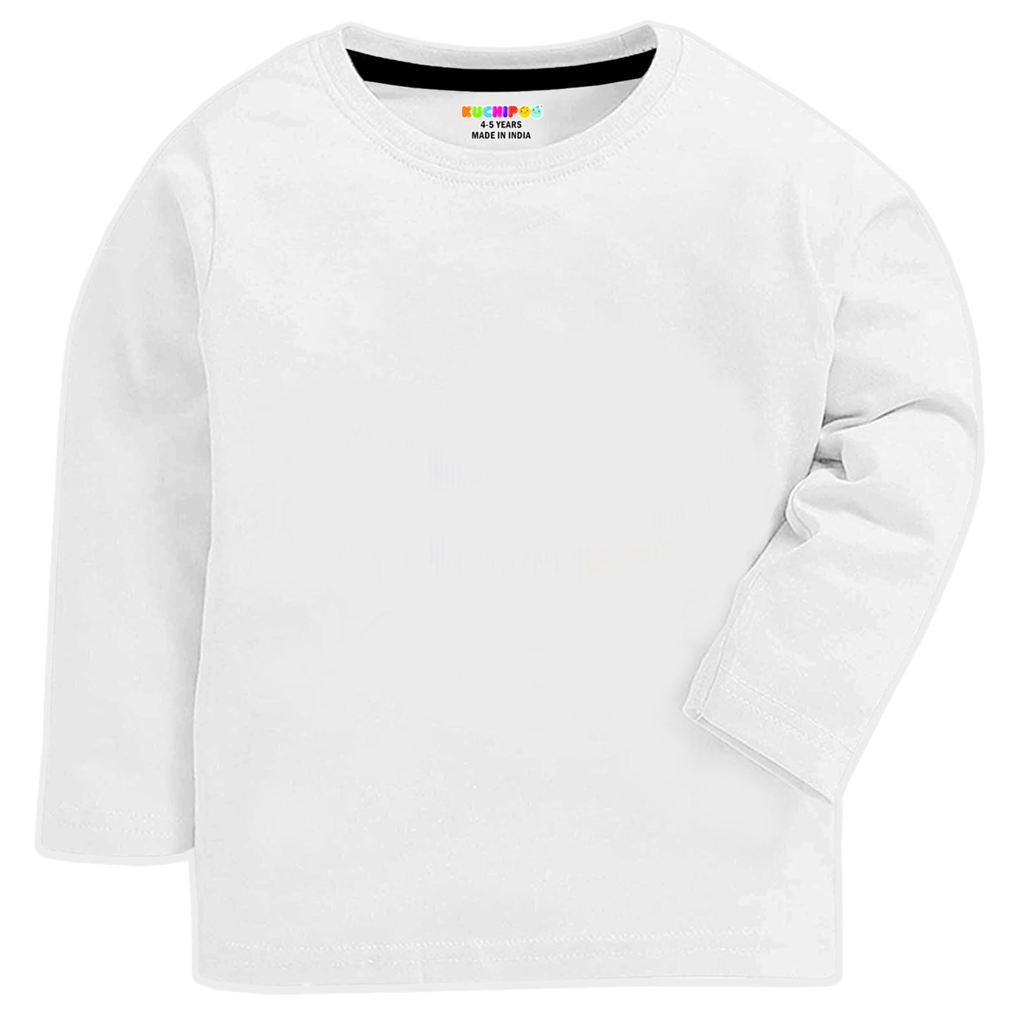 Kuchipoo Boys Full Sleeves 100% Cotton Cotton T-Shirt - Pack of 4