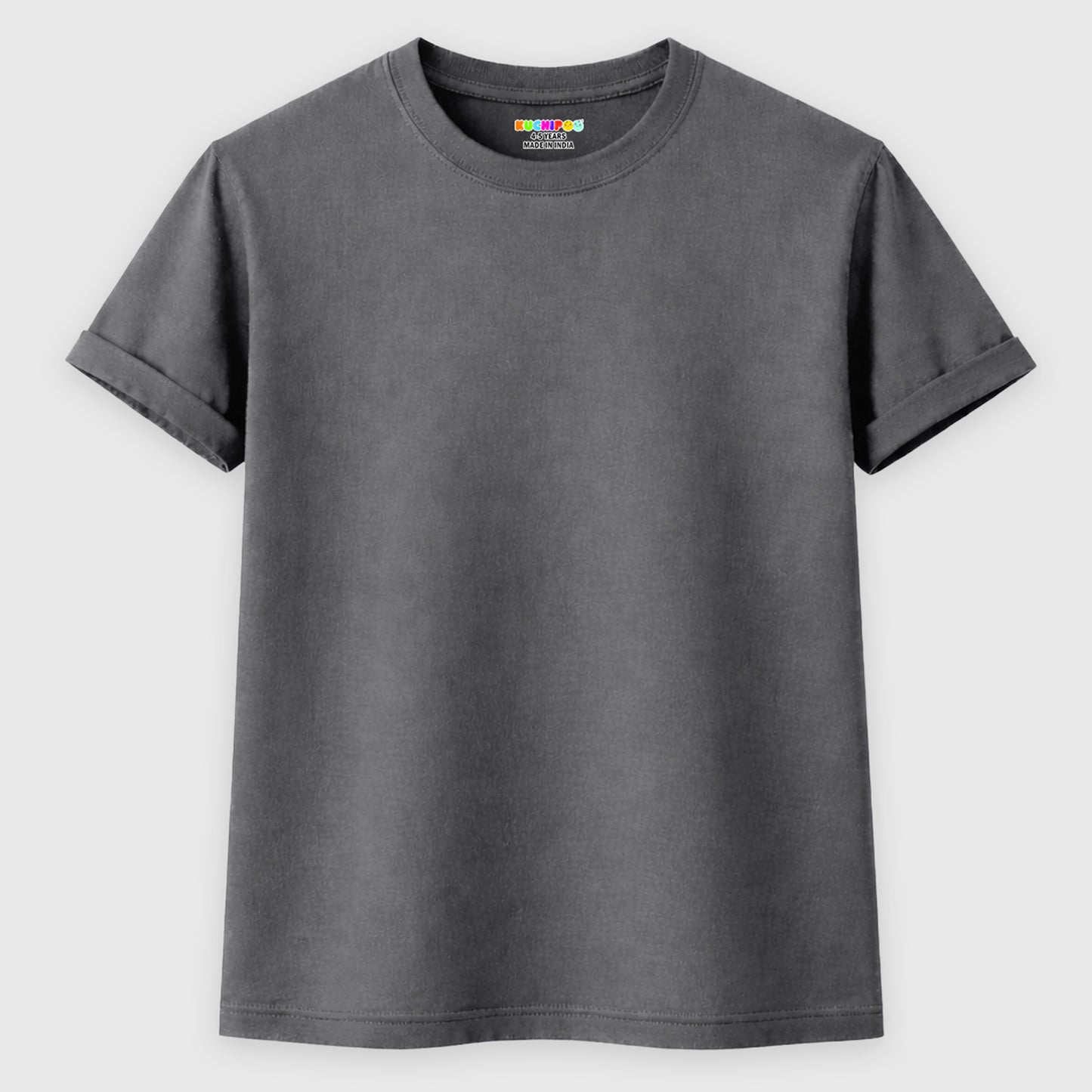 Kuchipoo Boys Half Sleeves Solid T-Shirts