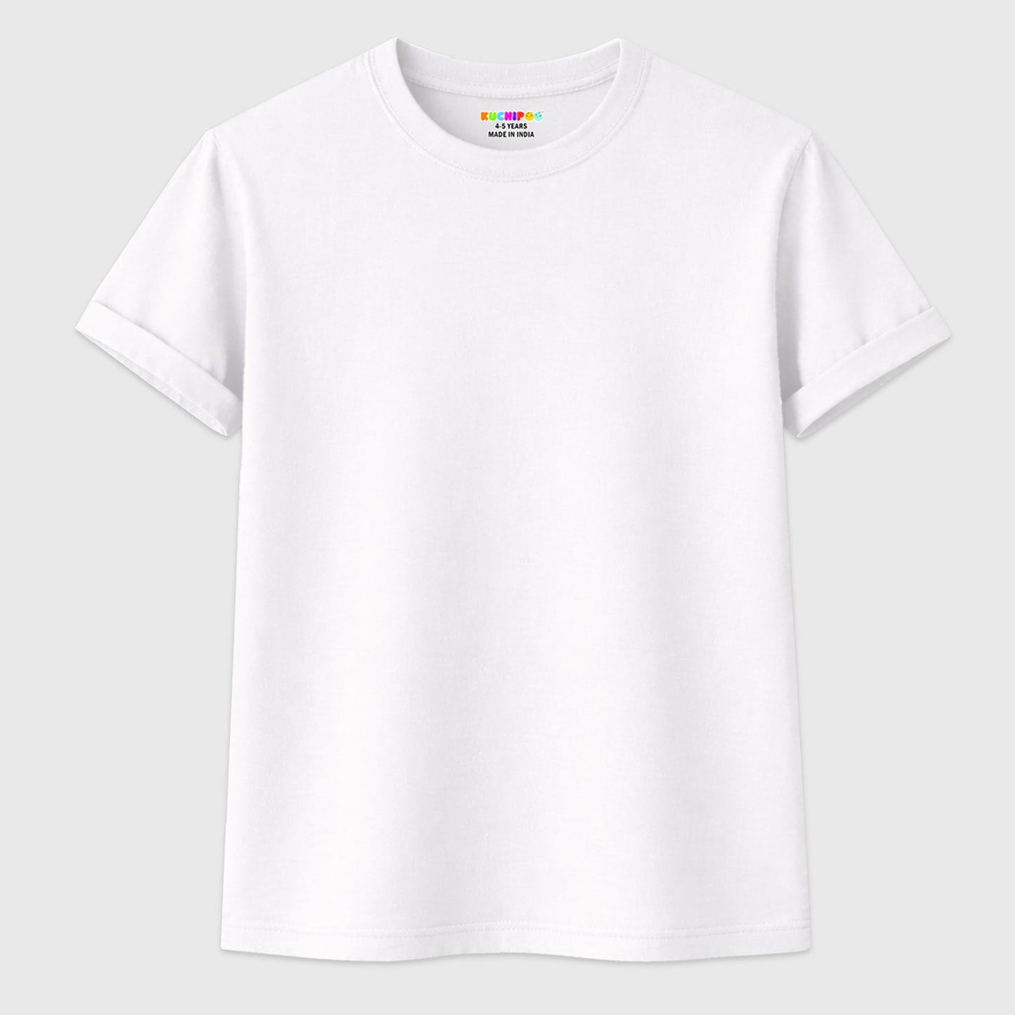 Kuchipoo Boys Half Sleeves Solid T-Shirts