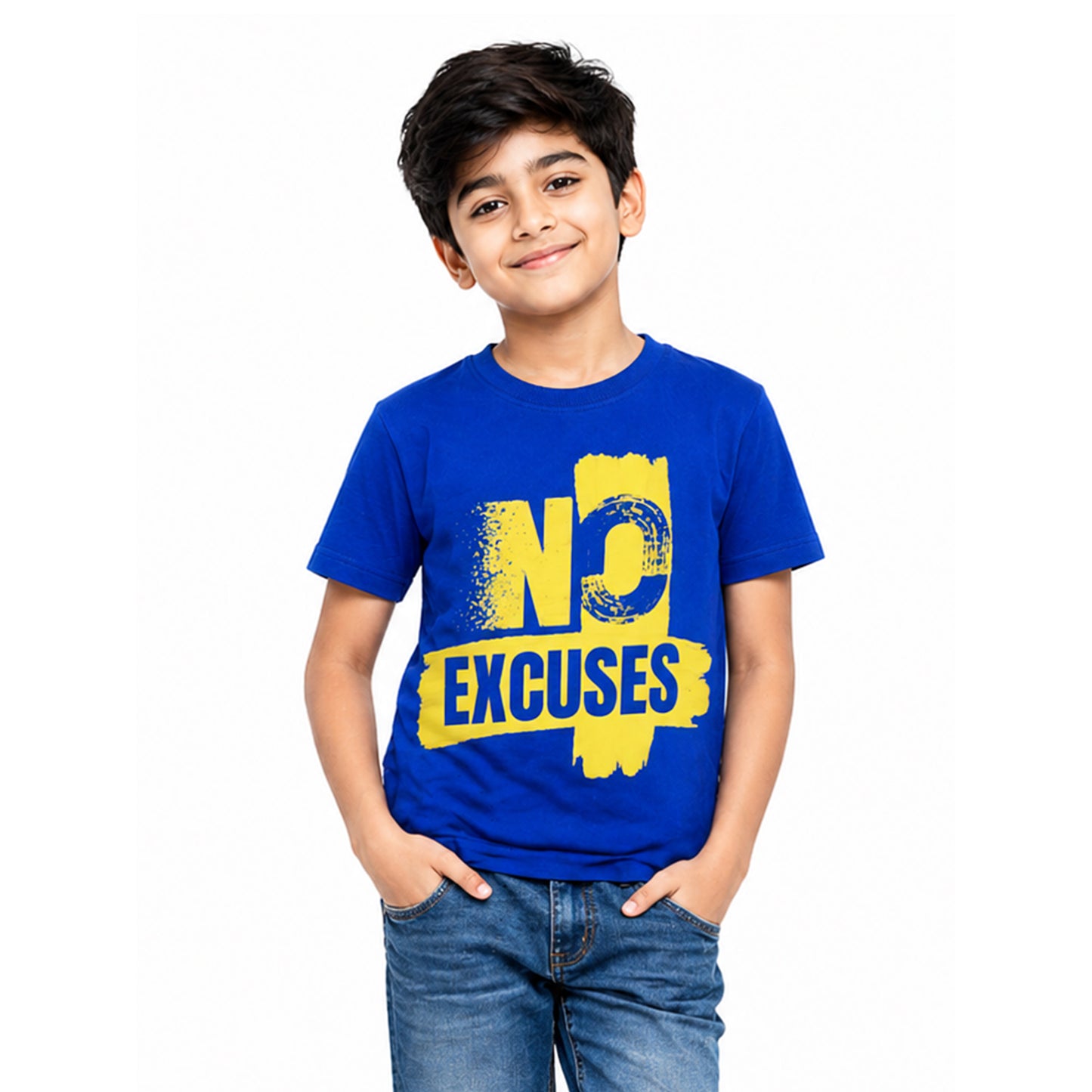 Kuchipoo Boys Cotton Printed T-Shirts | Half Sleeve Round Neck | Soft & Comfortable Casual Wear for Kids | Pack of 5