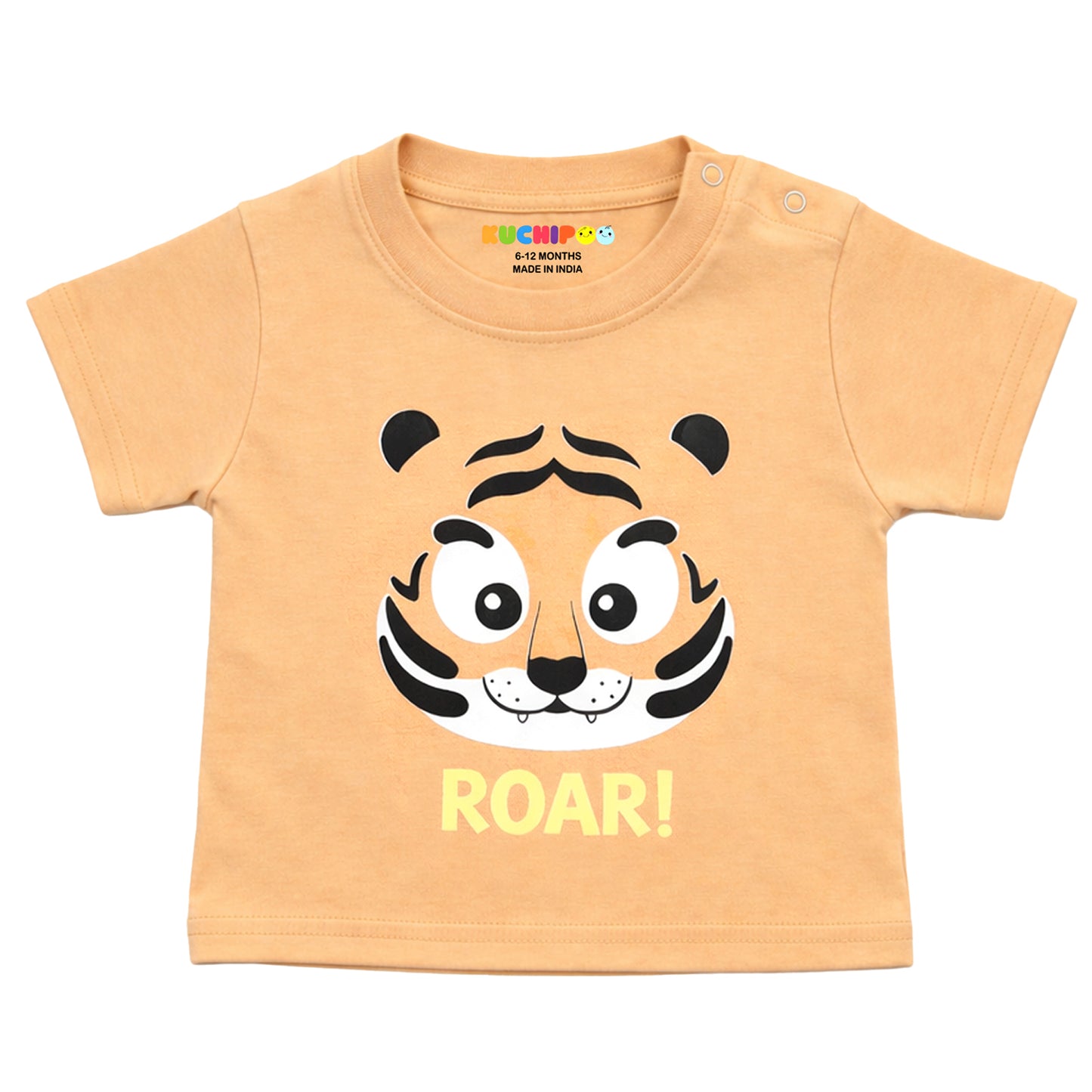 Kuchipoo 100% Cotton Baby Boys & Girls Printed T-Shirt Combo | Soft & Breathable Half Sleeve Tee | Cute Animal Graphics | Pack of 4