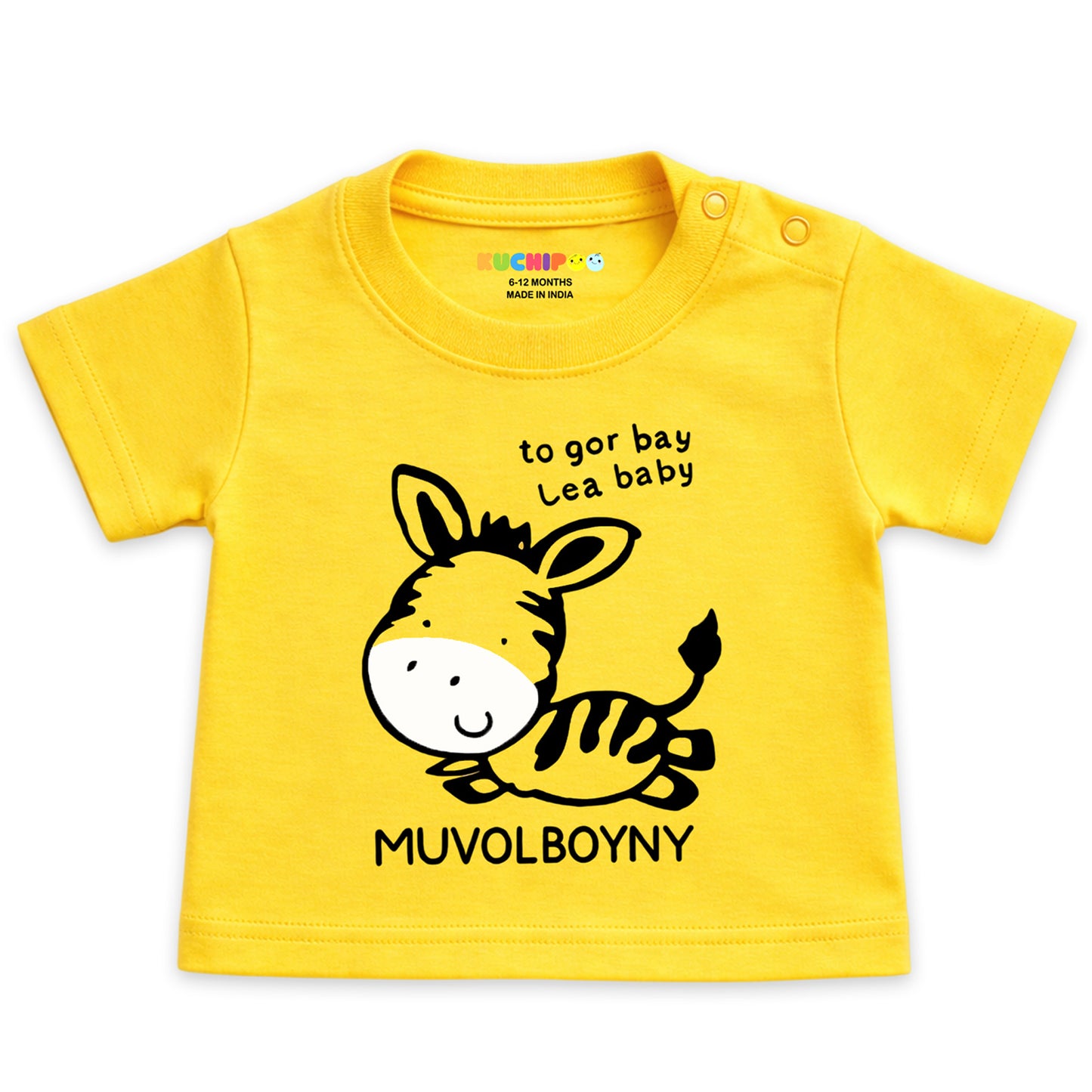 Kuchipoo 100% Cotton Baby Boys & Girls Printed T-Shirt Combo | Soft & Breathable Half Sleeve Tee | Cute Animal Graphics | Pack of 4
