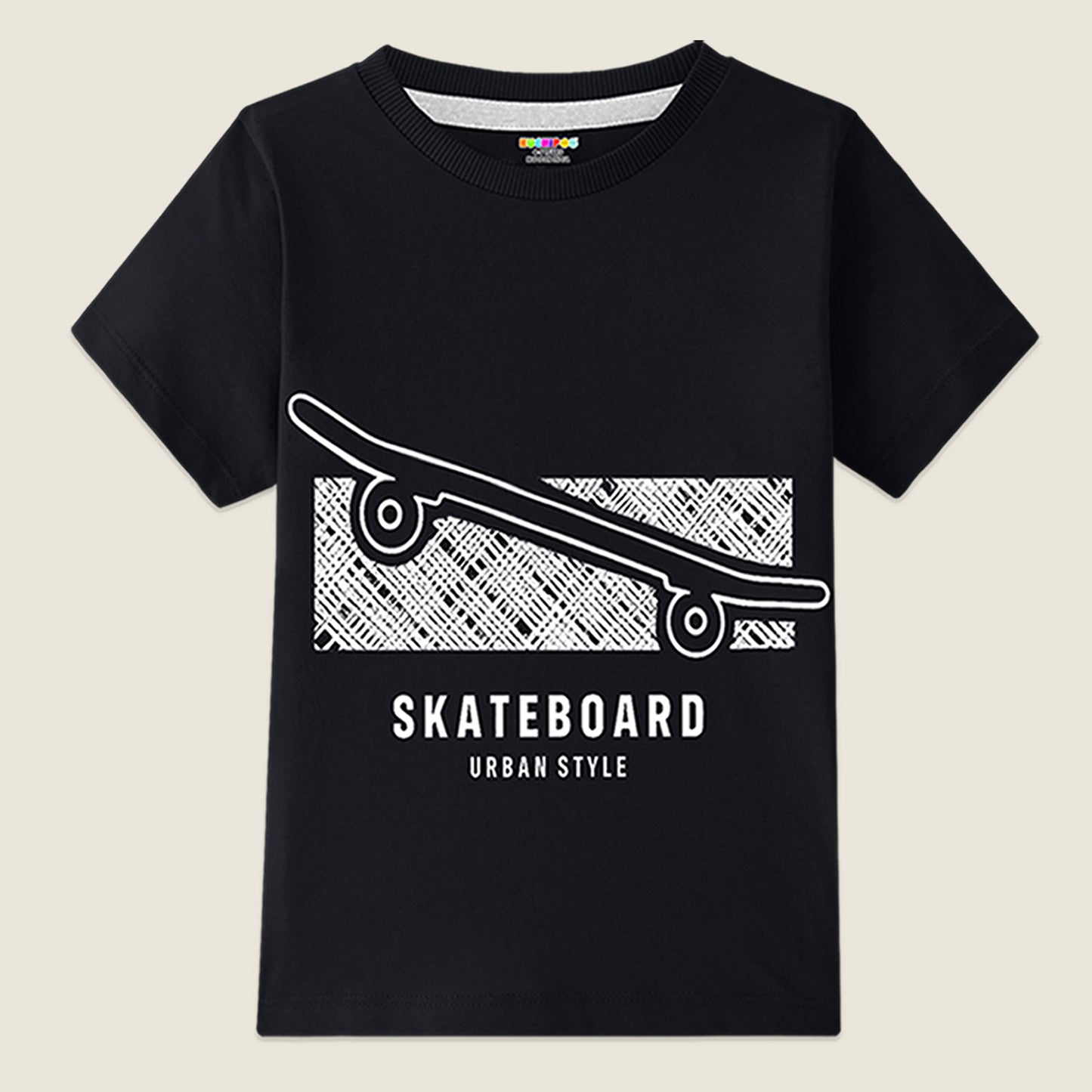 Kuchipoo Boys Cotton Printed T-Shirts | Half Sleeve Round Neck | Soft & Comfortable Casual Wear for Kids | Pack of 5