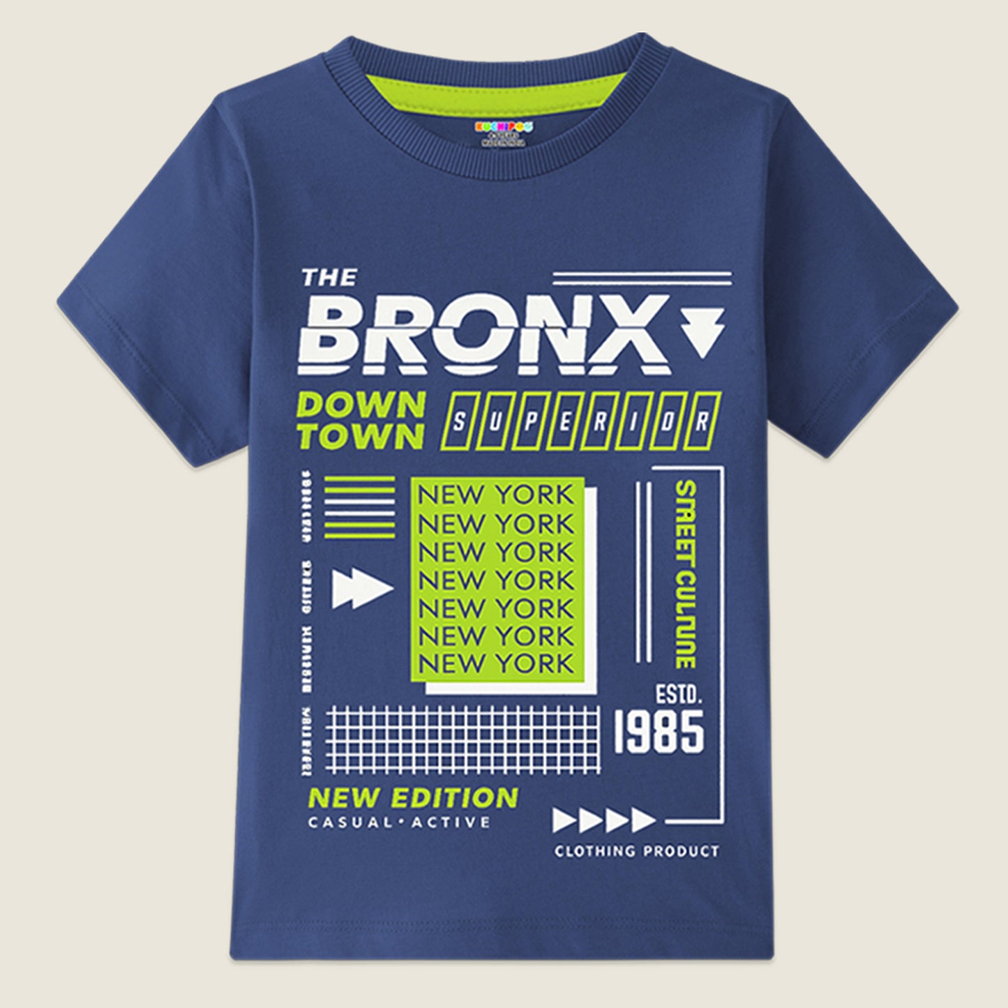 Kuchipoo Boys Cotton Printed T-Shirts | Half Sleeve Round Neck | Soft & Comfortable Casual Wear for Kids | Pack of 5