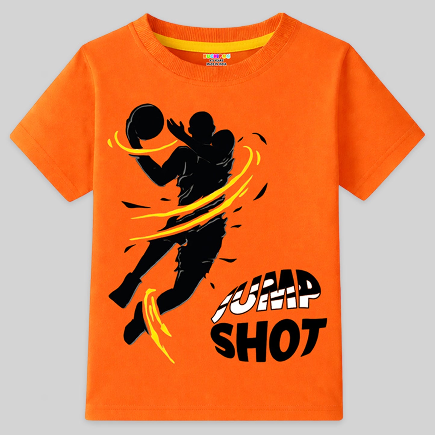 Kuchipoo Boys Cotton Printed T-Shirts | Half Sleeve Round Neck | Soft & Comfortable Casual Wear for Kids | Pack of 5