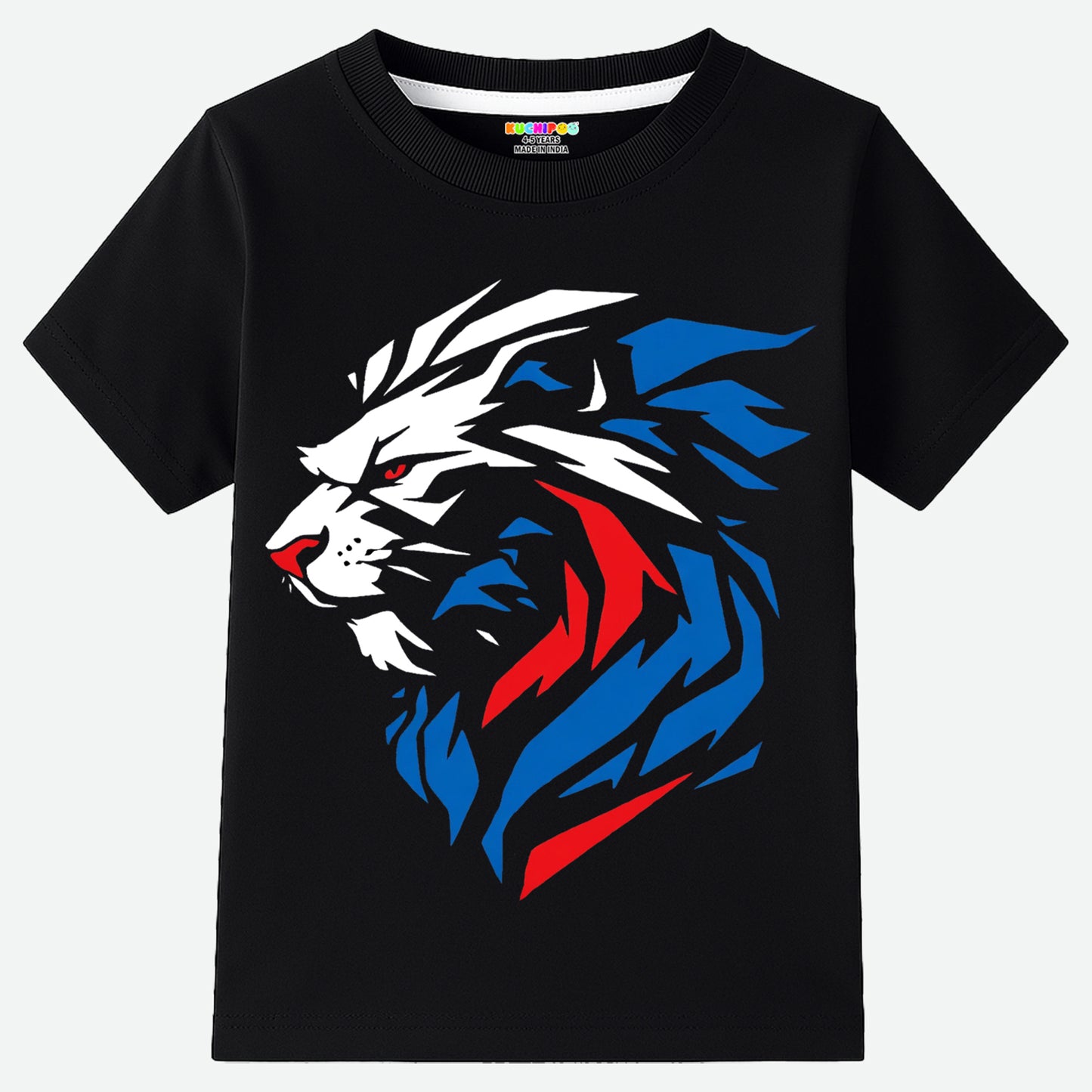 Kuchipoo Boys Cotton Printed T-Shirts | Half Sleeve Round Neck | Soft & Comfortable Casual Wear for Kids | Pack of 5