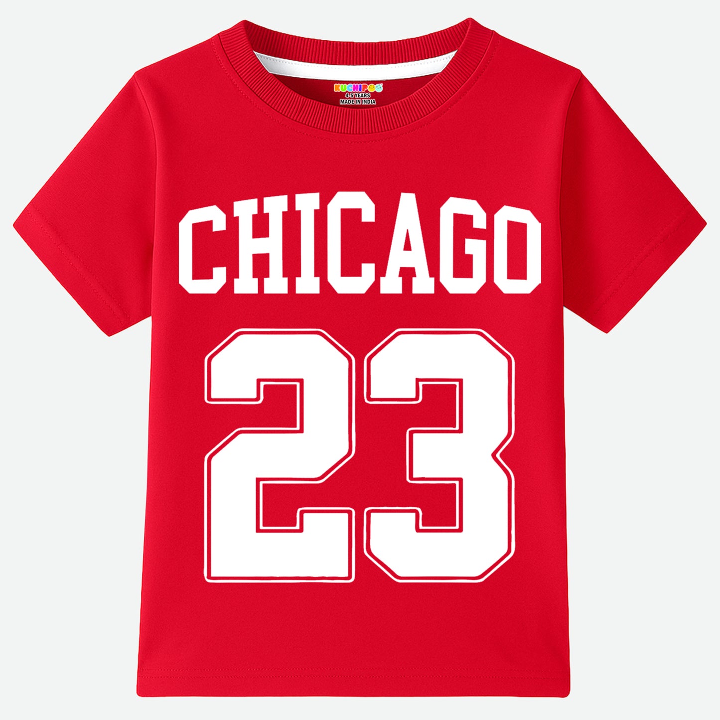 Kuchipoo Boys Cotton Printed T-Shirts | Half Sleeve Round Neck | Soft & Comfortable Casual Wear for Kids | Pack of 5