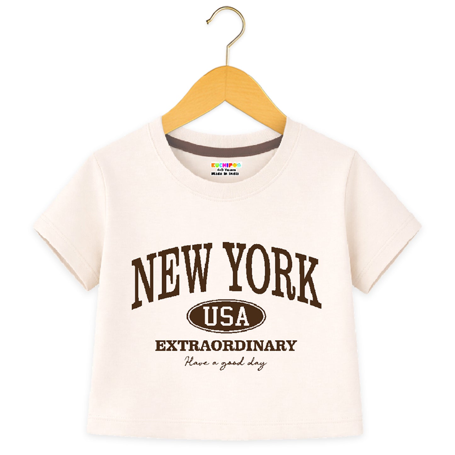 Kuchipoo Girls Crop Top Cotton T-Shirt - Pack of 3