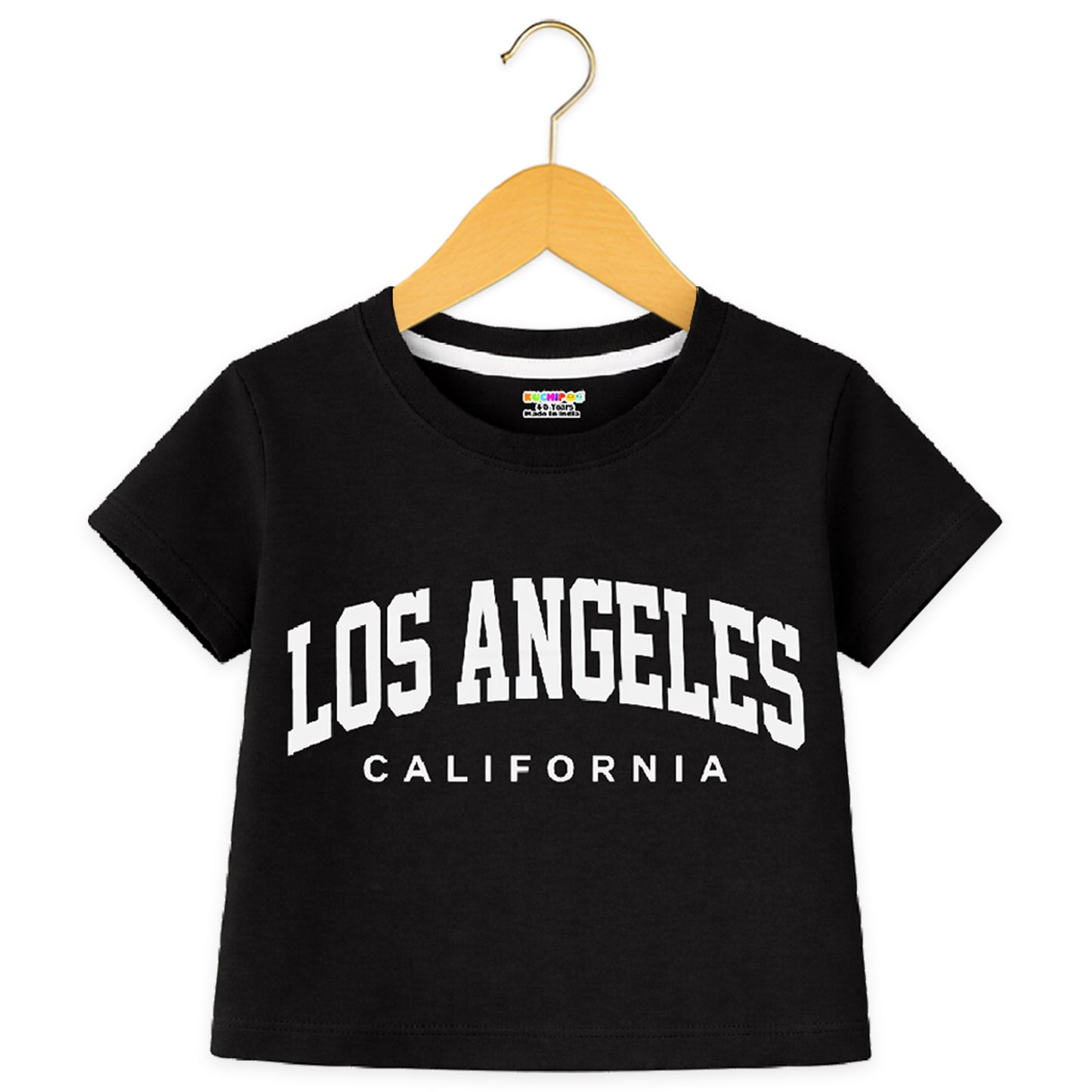 Kuchipoo Girls Crop Top Cotton T-Shirt - Pack of 3