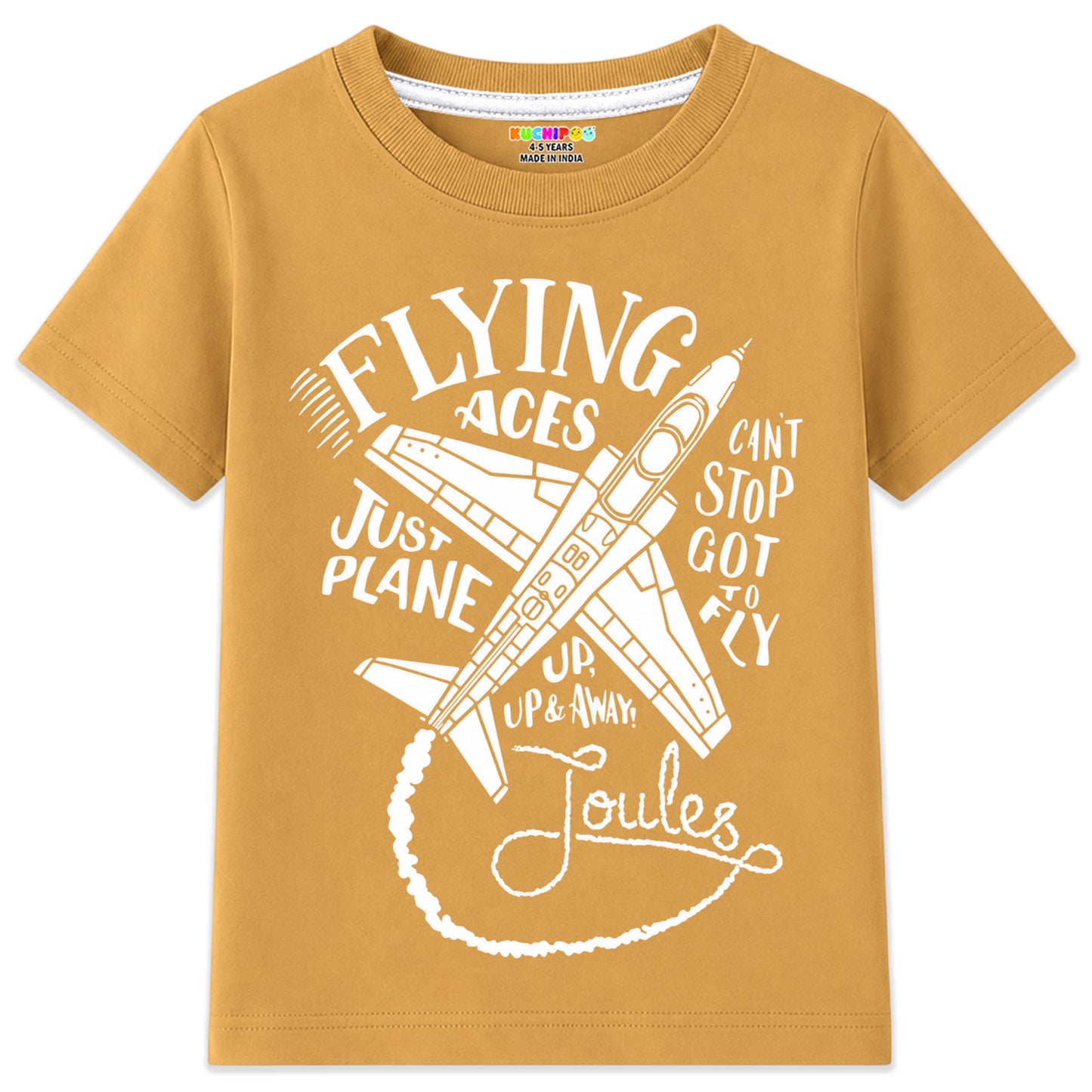 Kuchipoo Boys Cotton Printed T-Shirts | Half Sleeve Round Neck | Soft & Comfortable Casual Wear for Kids | Pack of 5