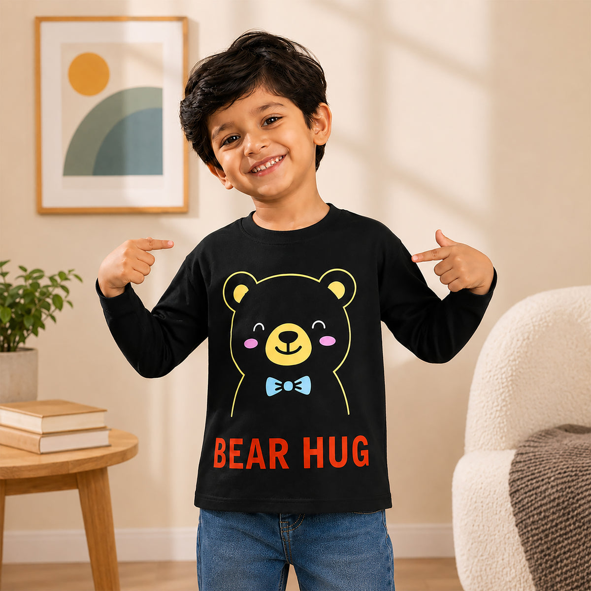 Kuchipoo Baby Boys and Baby Girls Cotton Printed T-Shirts | Full Sleeve Round Neck | Soft & Comfortable Casual Wear for Kids | Pack of 5