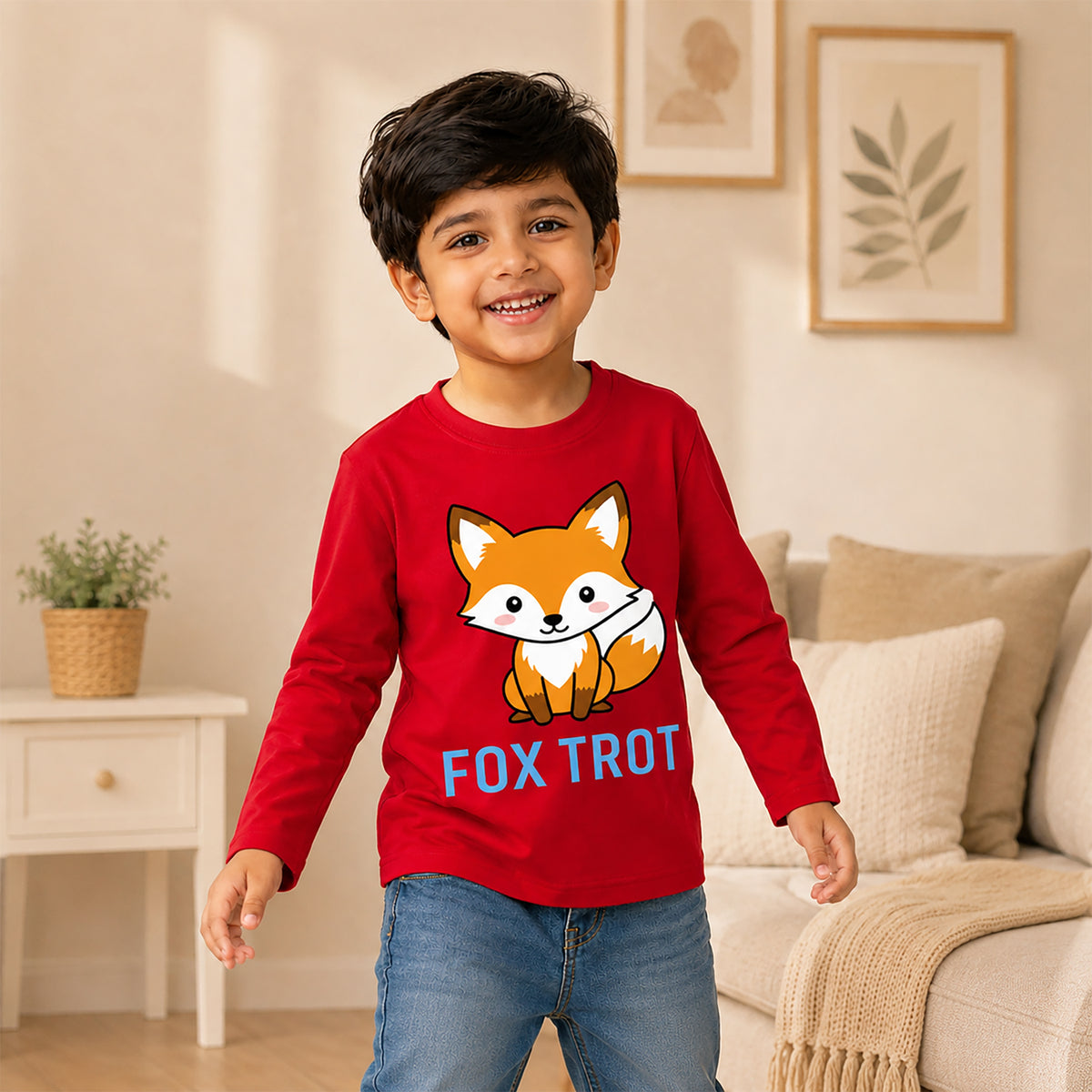 Kuchipoo Baby Boys and Baby Girls Cotton Printed T-Shirts | Full Sleeve Round Neck | Soft & Comfortable Casual Wear for Kids | Pack of 5
