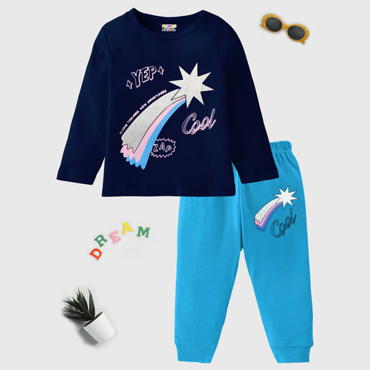 KUCHIPOO  Girls T-Shirts and Trackpants Set