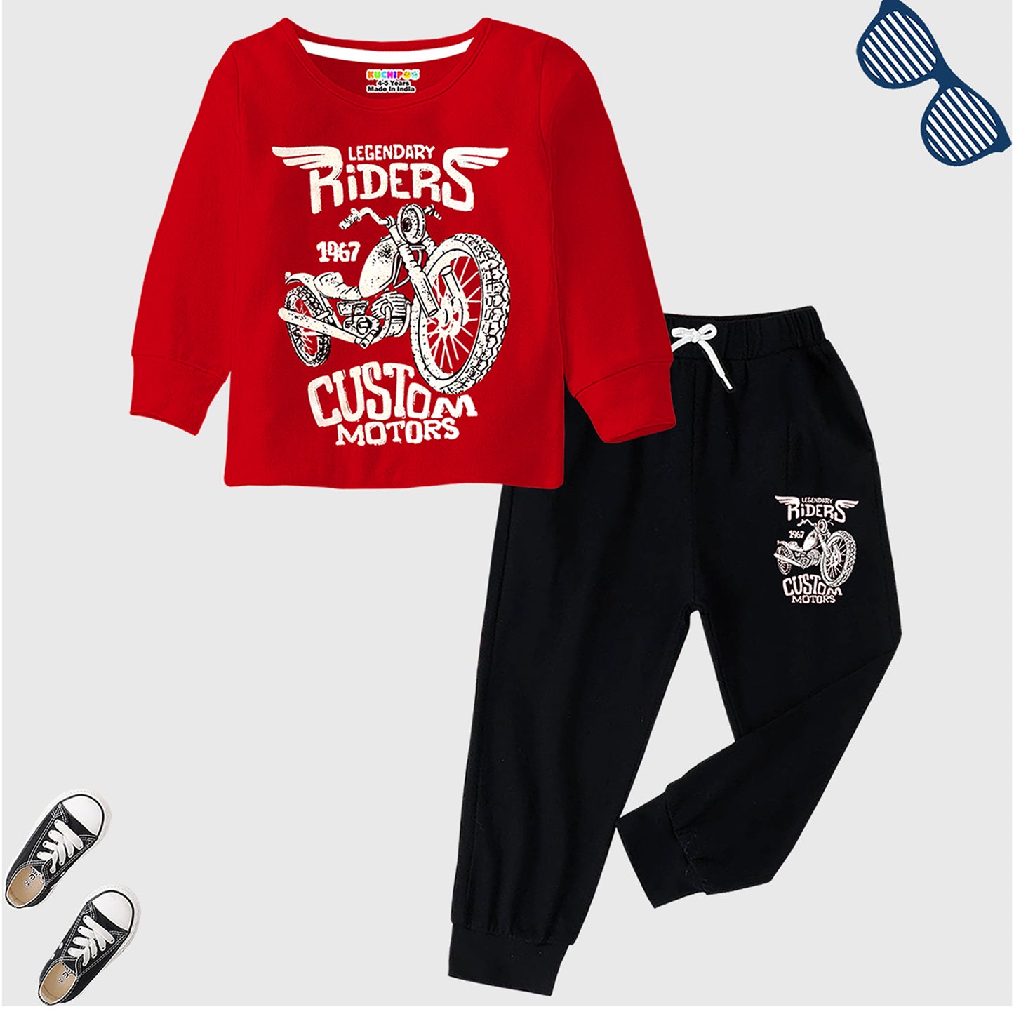 KUCHIPOO  Boys T-Shirts and Trackpants Set