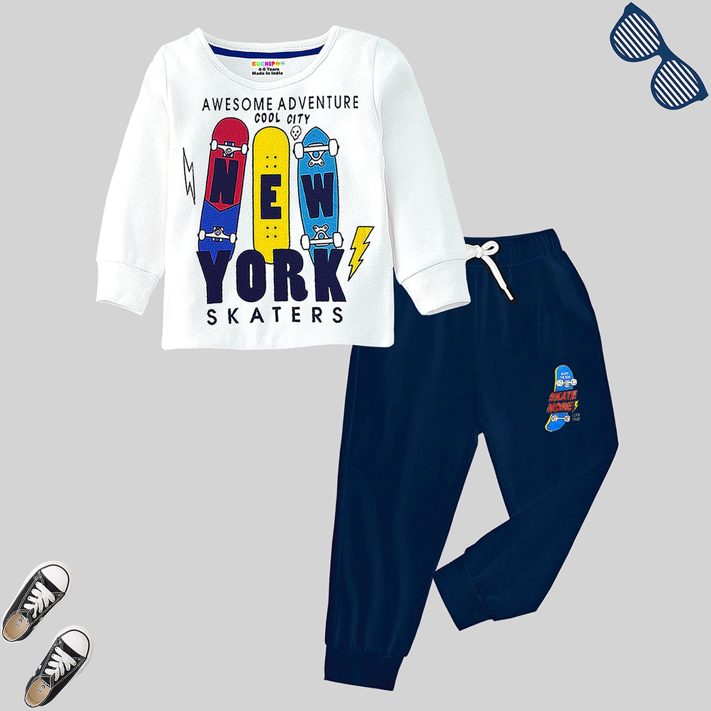 KUCHIPOO  Boys T-Shirts and Trackpants Set
