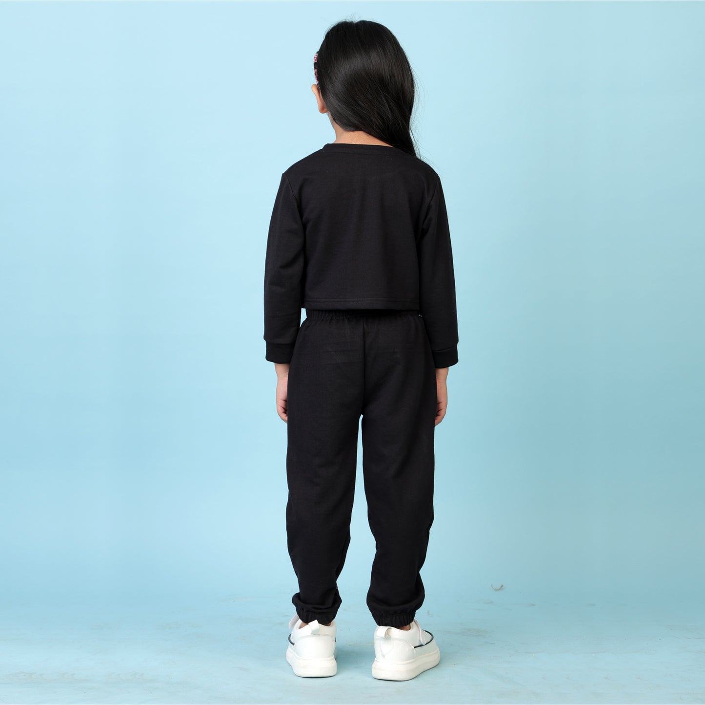 KUCHIPOO Girls Crop Top and Trackpant Set