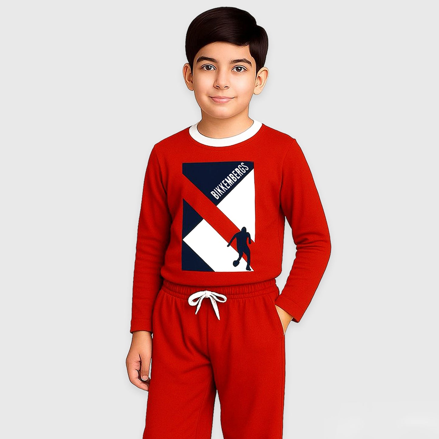 Kuchipoo Boys Regular Fit Cotton T-Shirt and Trackpant Set