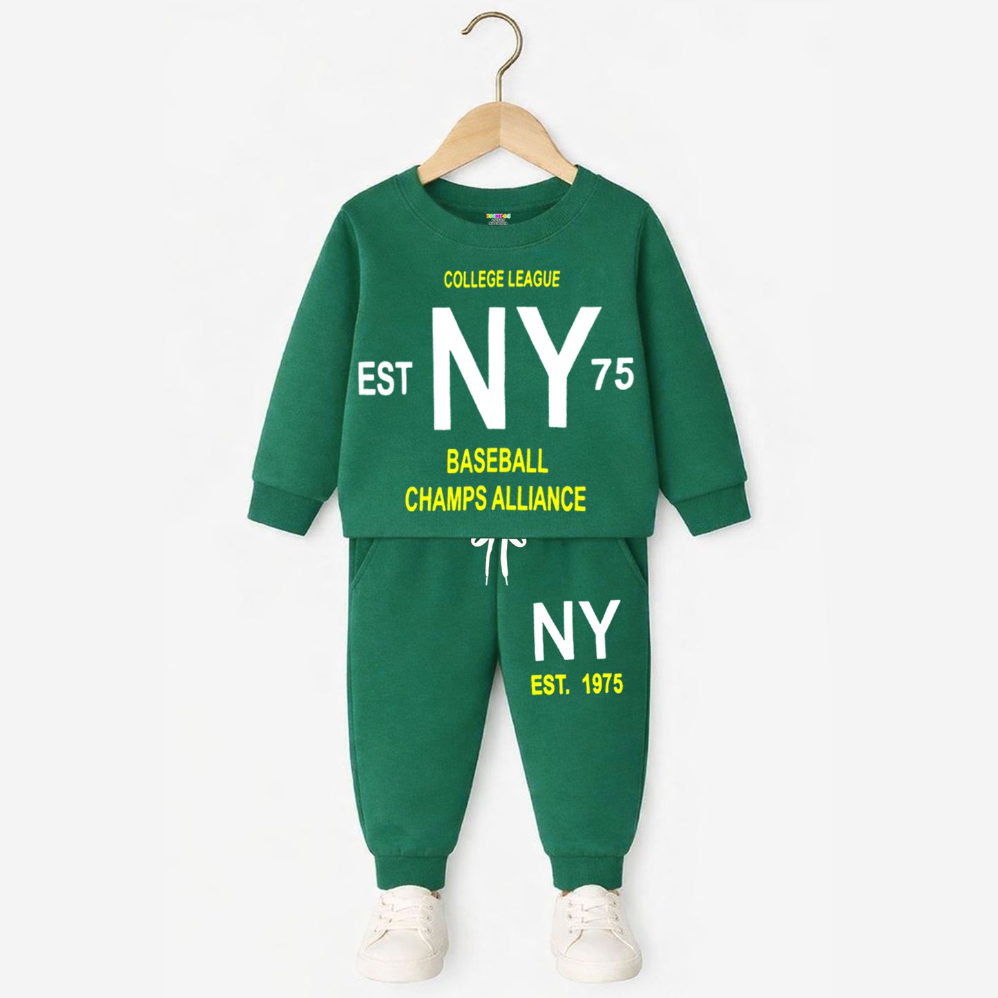 Kuchipoo Boys Regular Fit Cotton T-Shirt and Trackpant Set